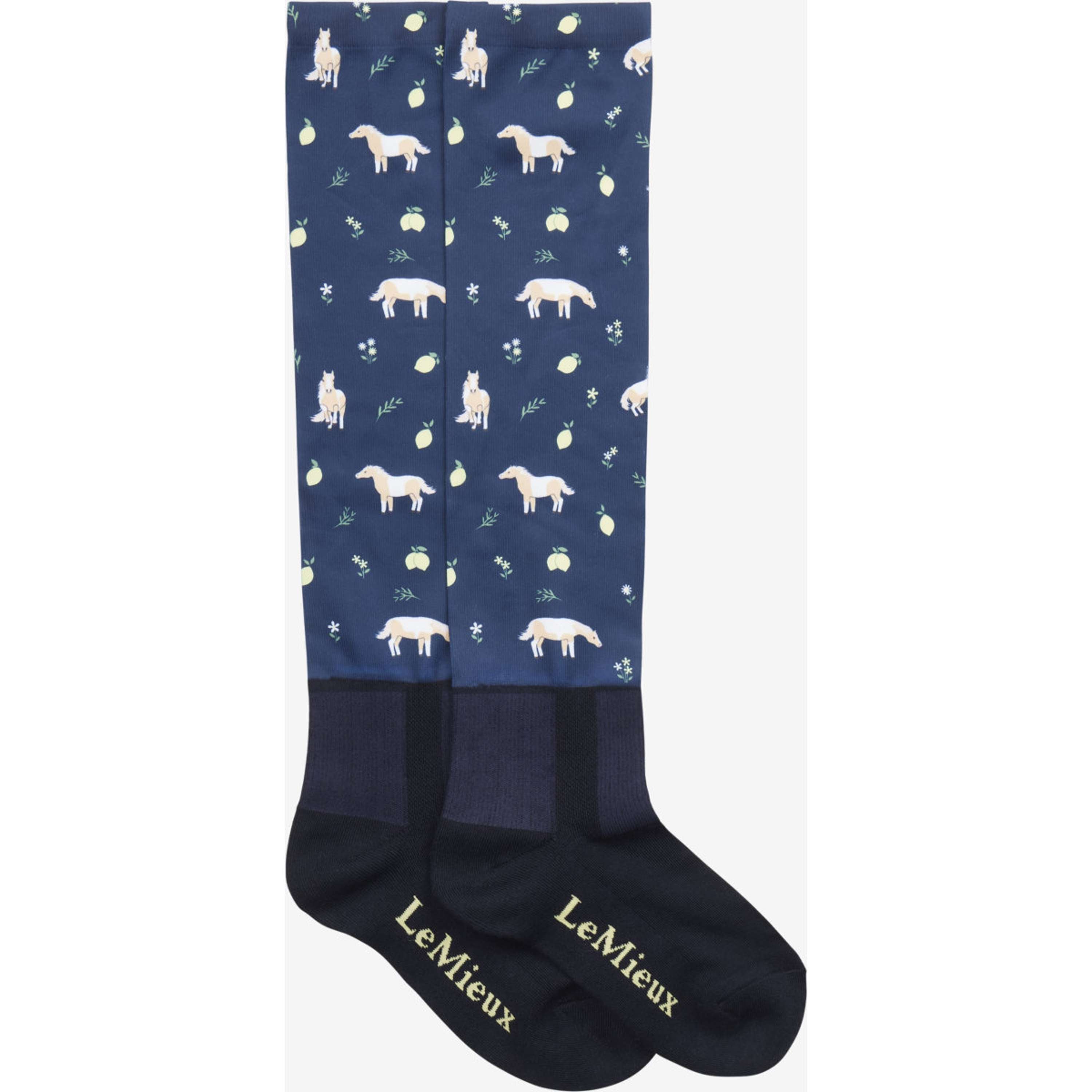 LeMieux Calze da Equitazione Footsie Navy
