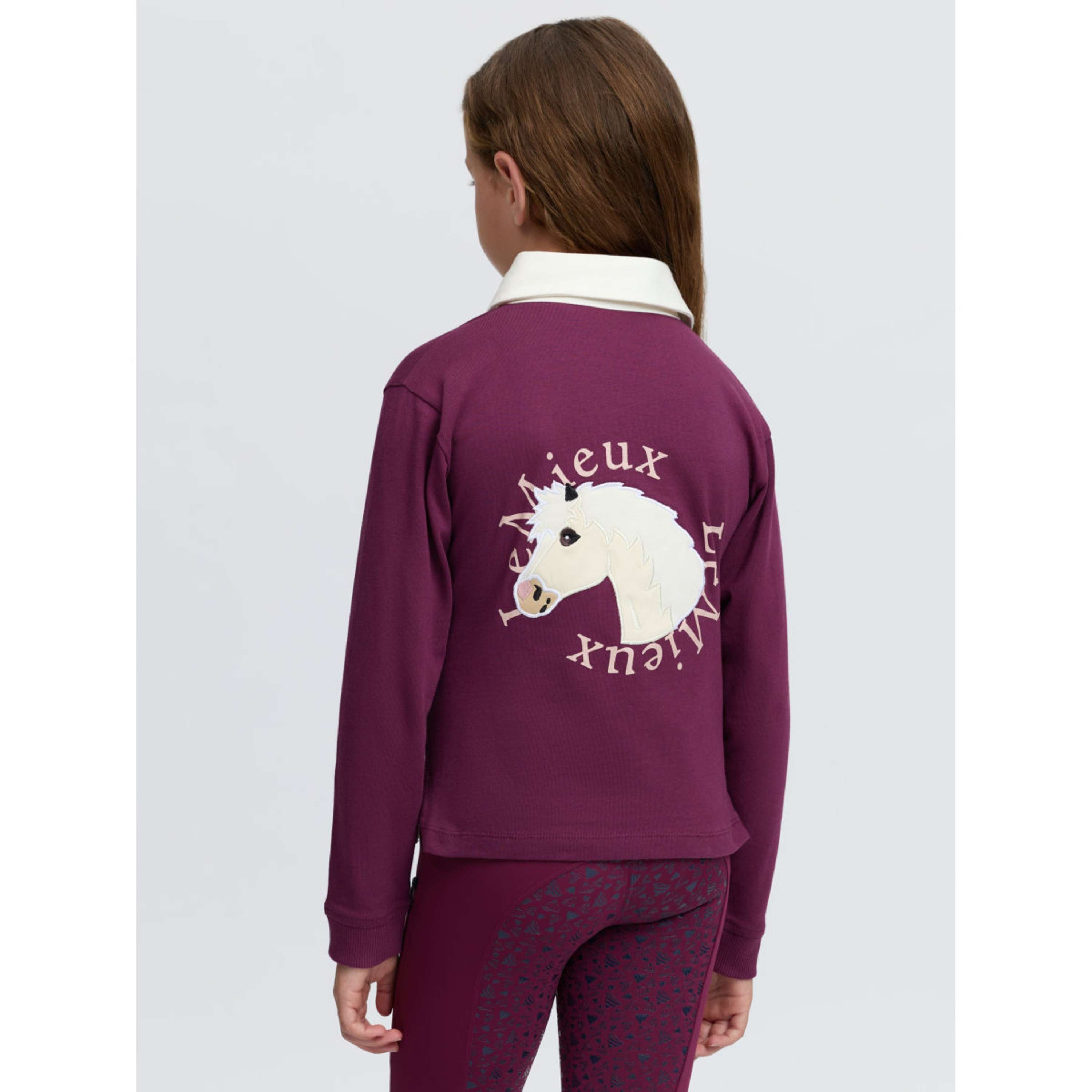 LeMieux Maglia Roman Rugby Kids Blackberry