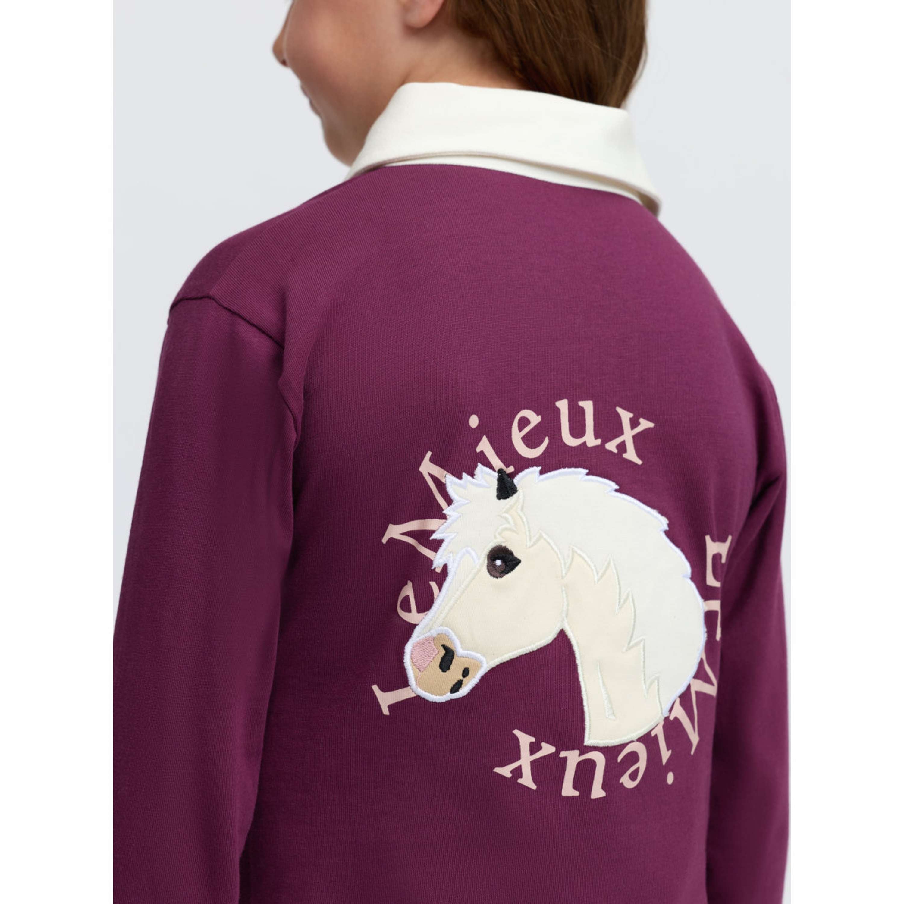 LeMieux Maglia Roman Rugby Kids Blackberry