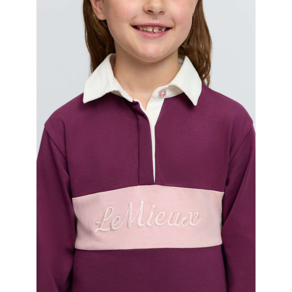 LeMieux Maglia Roman Rugby Kids Blackberry