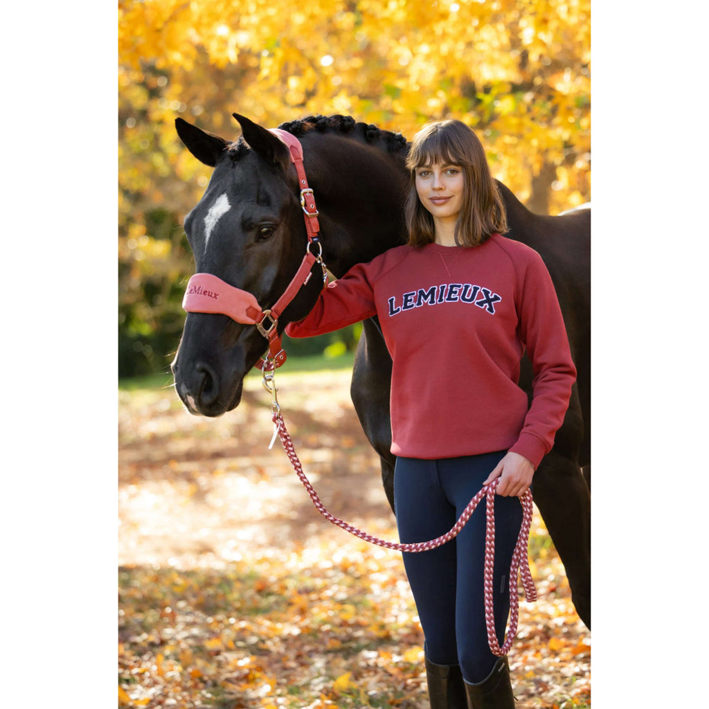 LeMieux Maglione Vida Varsity Crew Neck Russet
