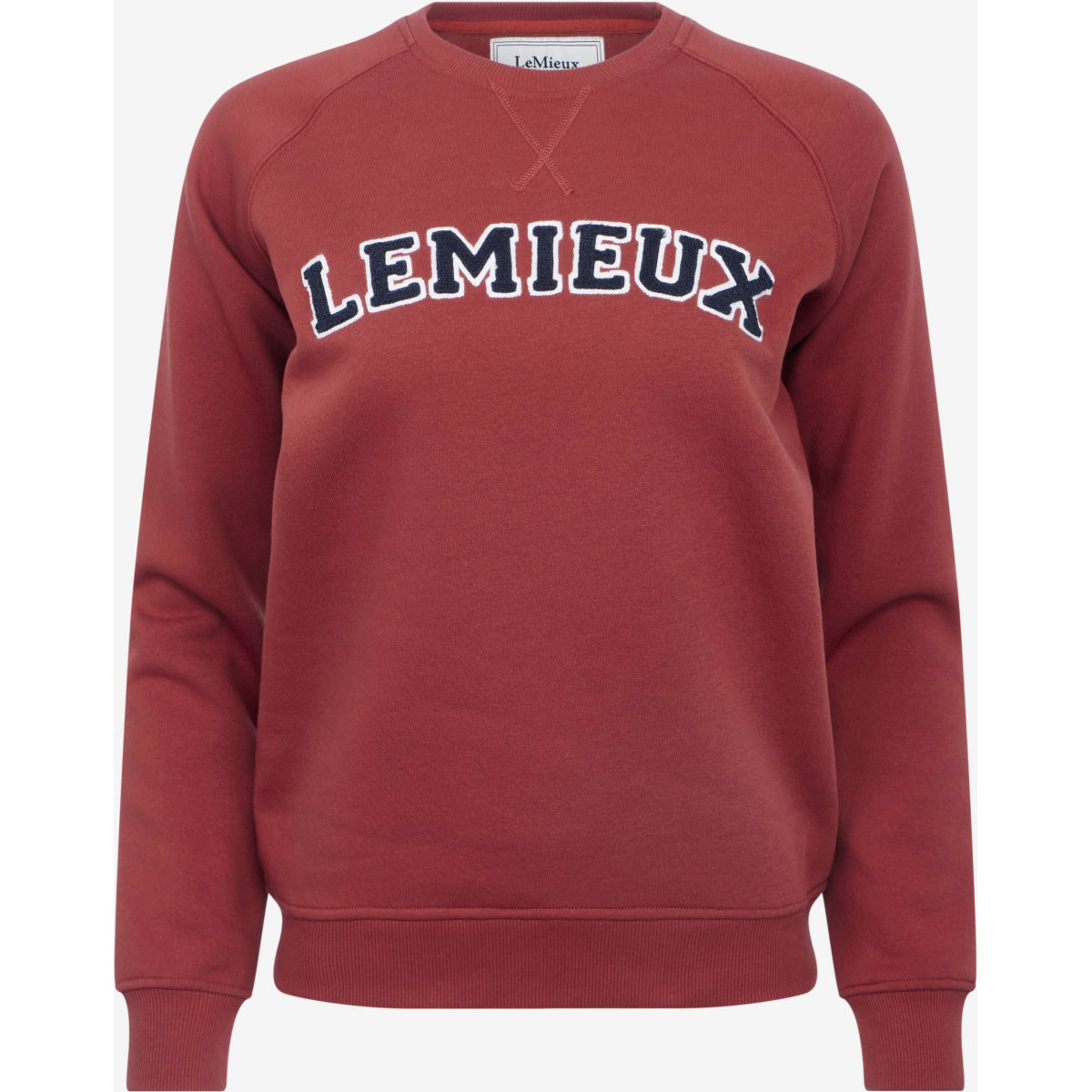 LeMieux Maglione Vida Varsity Crew Neck Russet