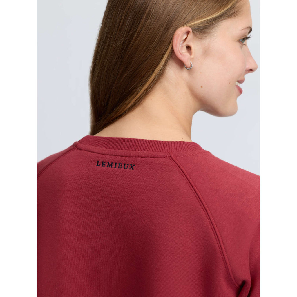 LeMieux Maglione Vida Varsity Crew Neck Russet