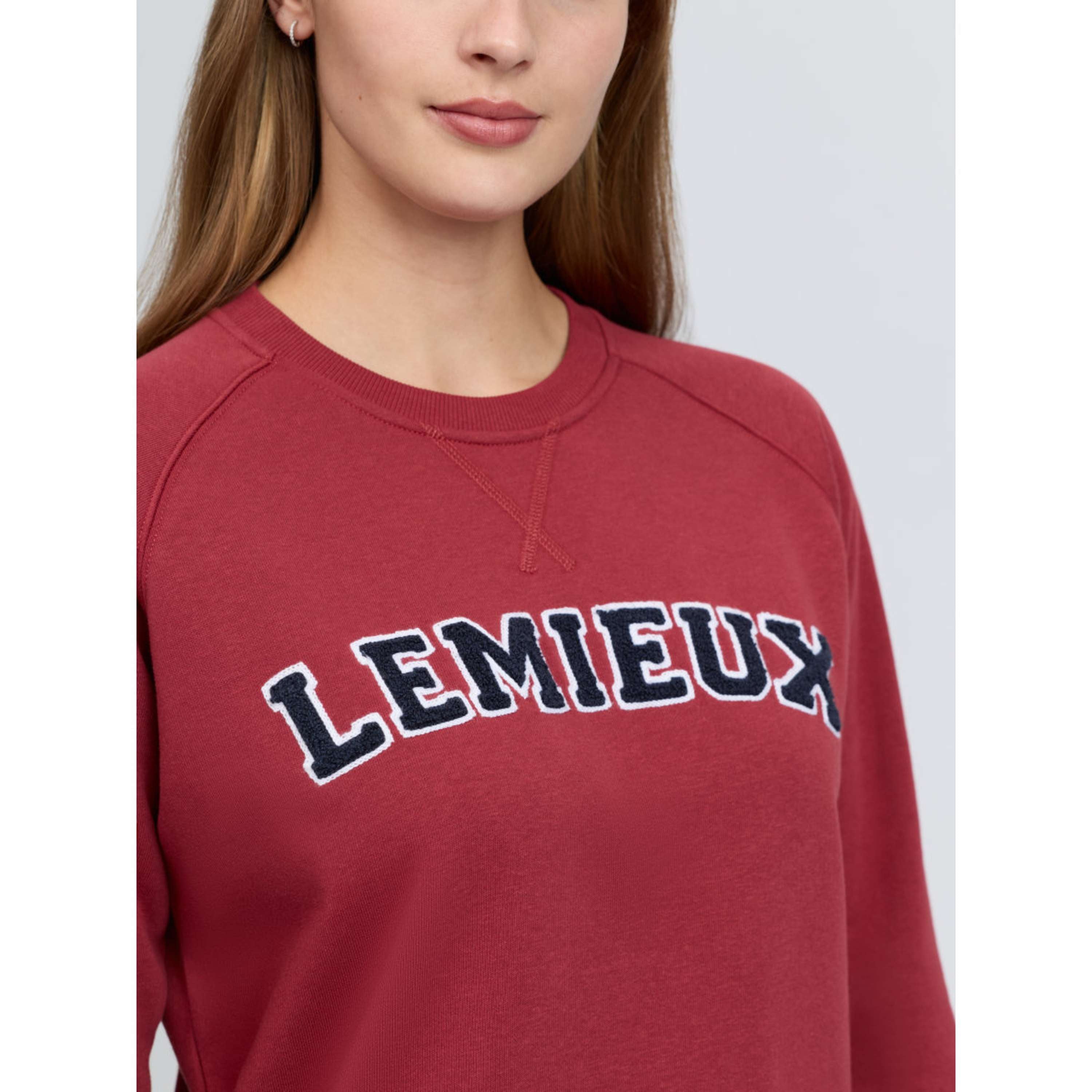 LeMieux Maglione Vida Varsity Crew Neck Russet