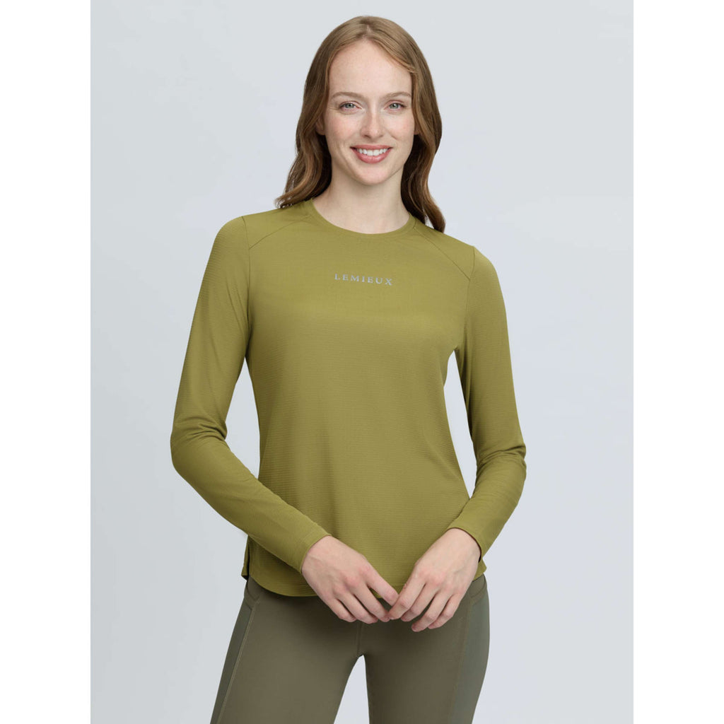 LeMieux Strato di base Sports Tee Maniche Lunghe Gooseberry