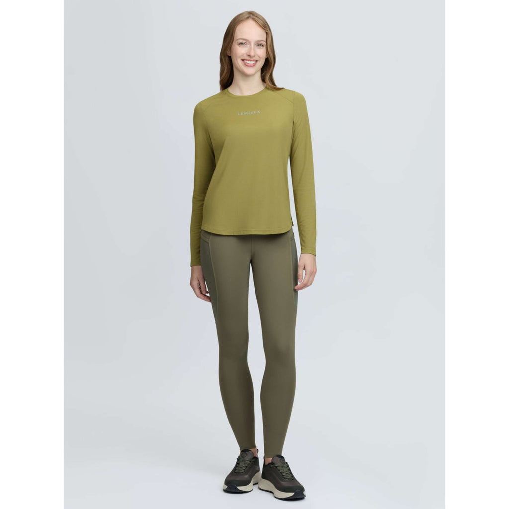 LeMieux Strato di base Sports Tee Maniche Lunghe Gooseberry