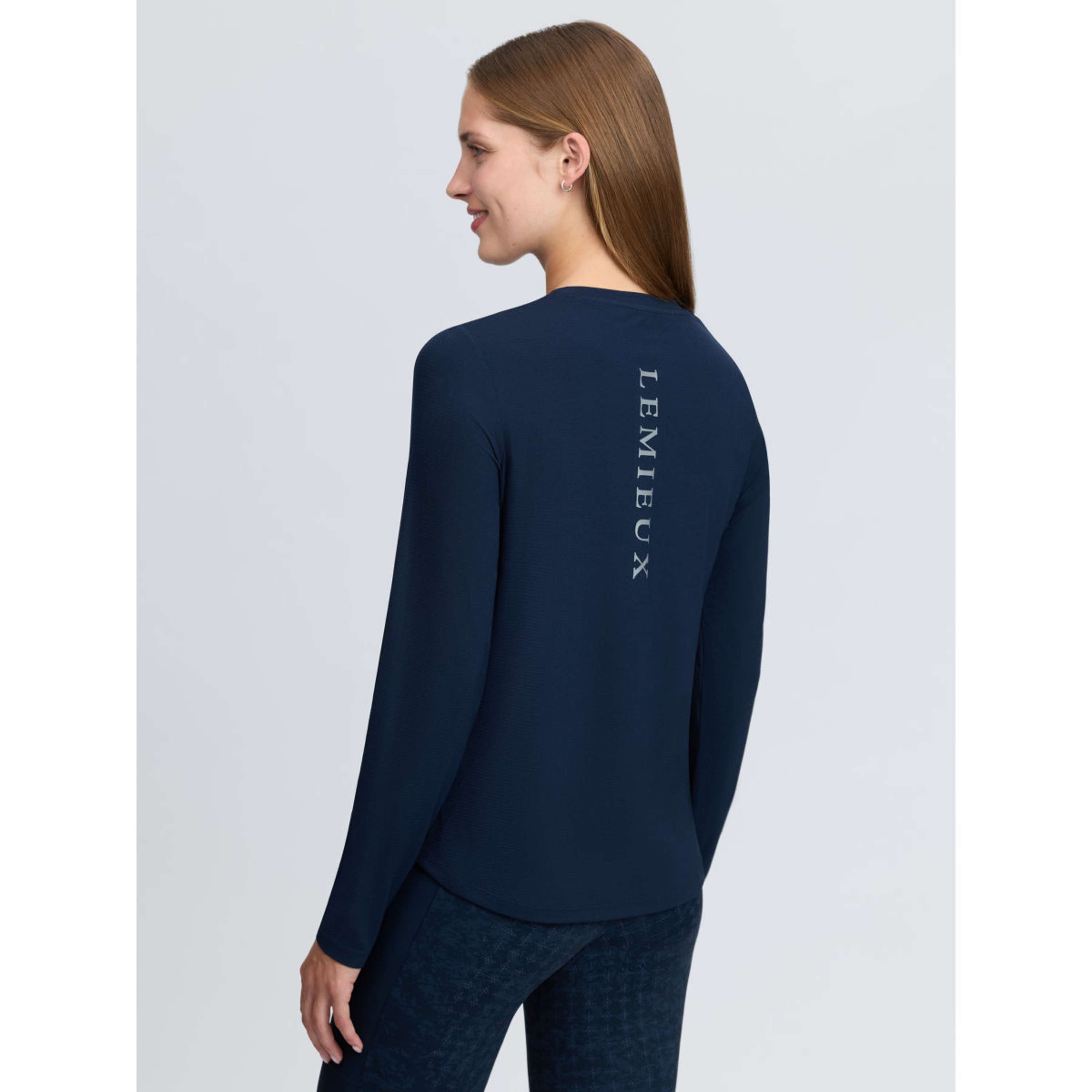 LeMieux Strato di base Sports Tee Maniche Lunghe Navy