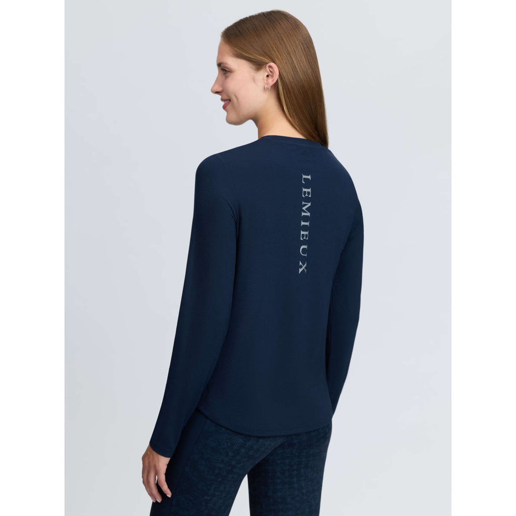LeMieux Strato di base Sports Tee Maniche Lunghe Navy
