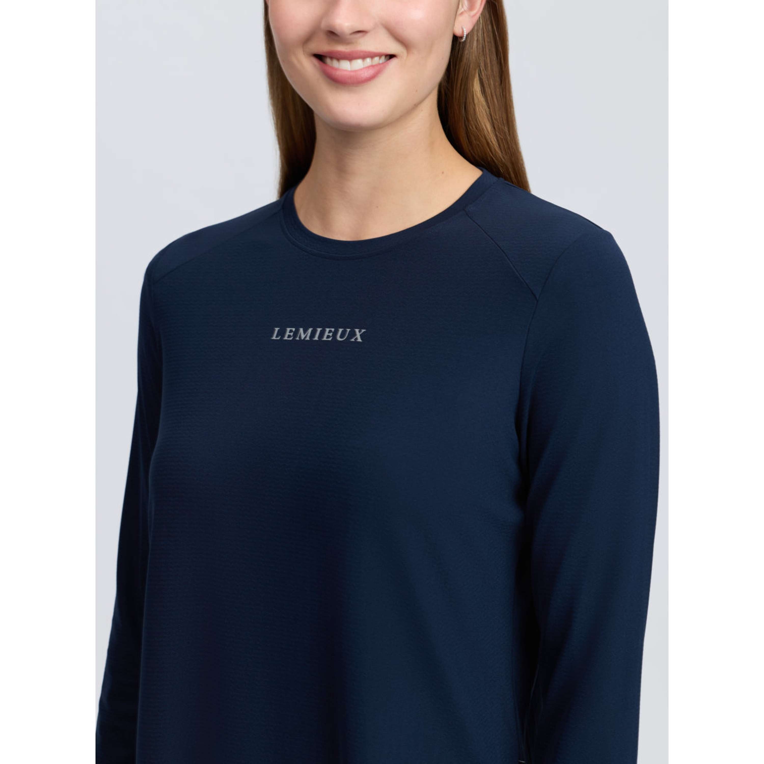 LeMieux Strato di base Sports Tee Maniche Lunghe Navy