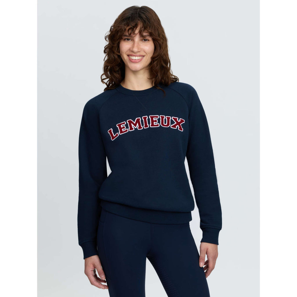 LeMieux Maglione Vida Varsity Crew Neck Navy
