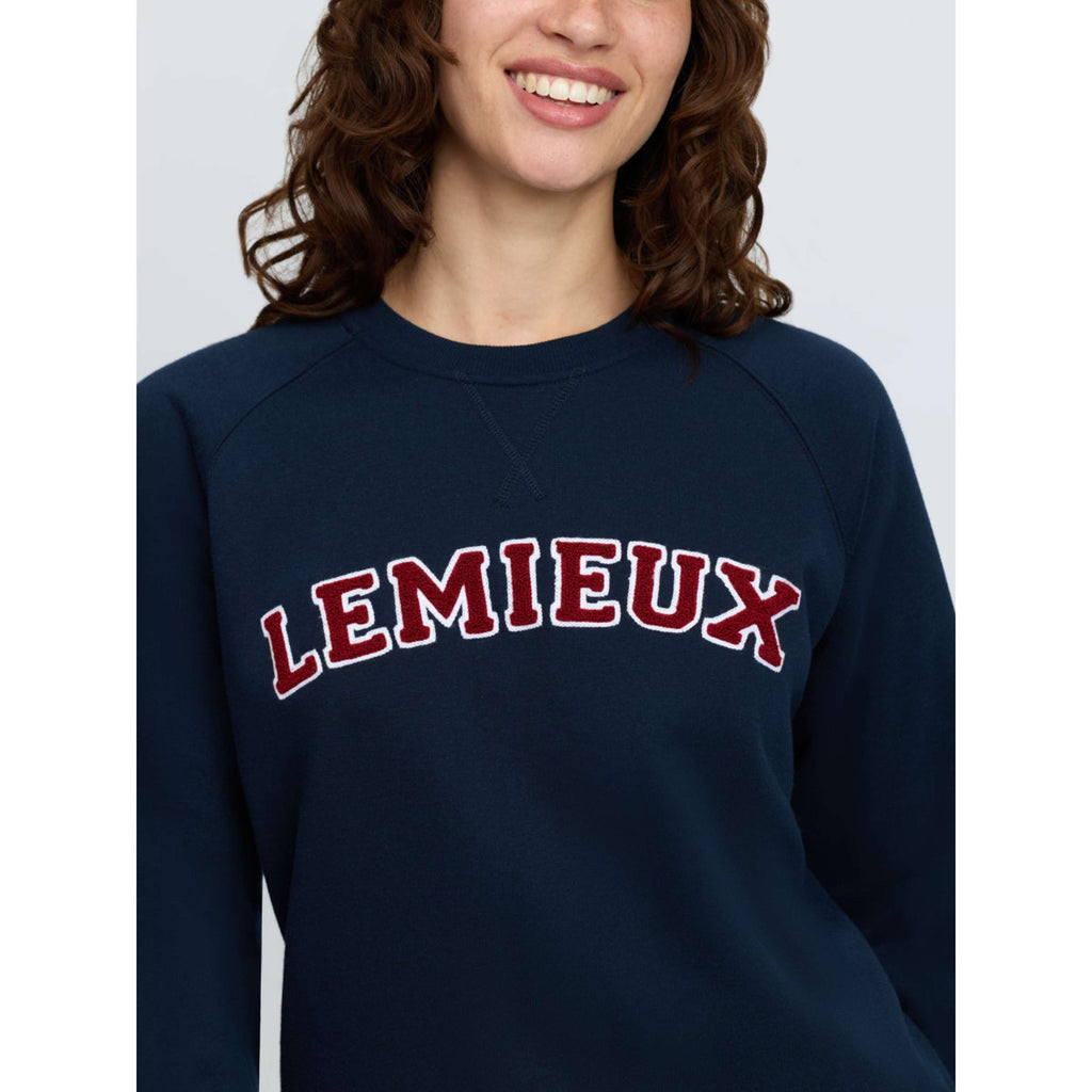LeMieux Maglione Vida Varsity Crew Neck Navy