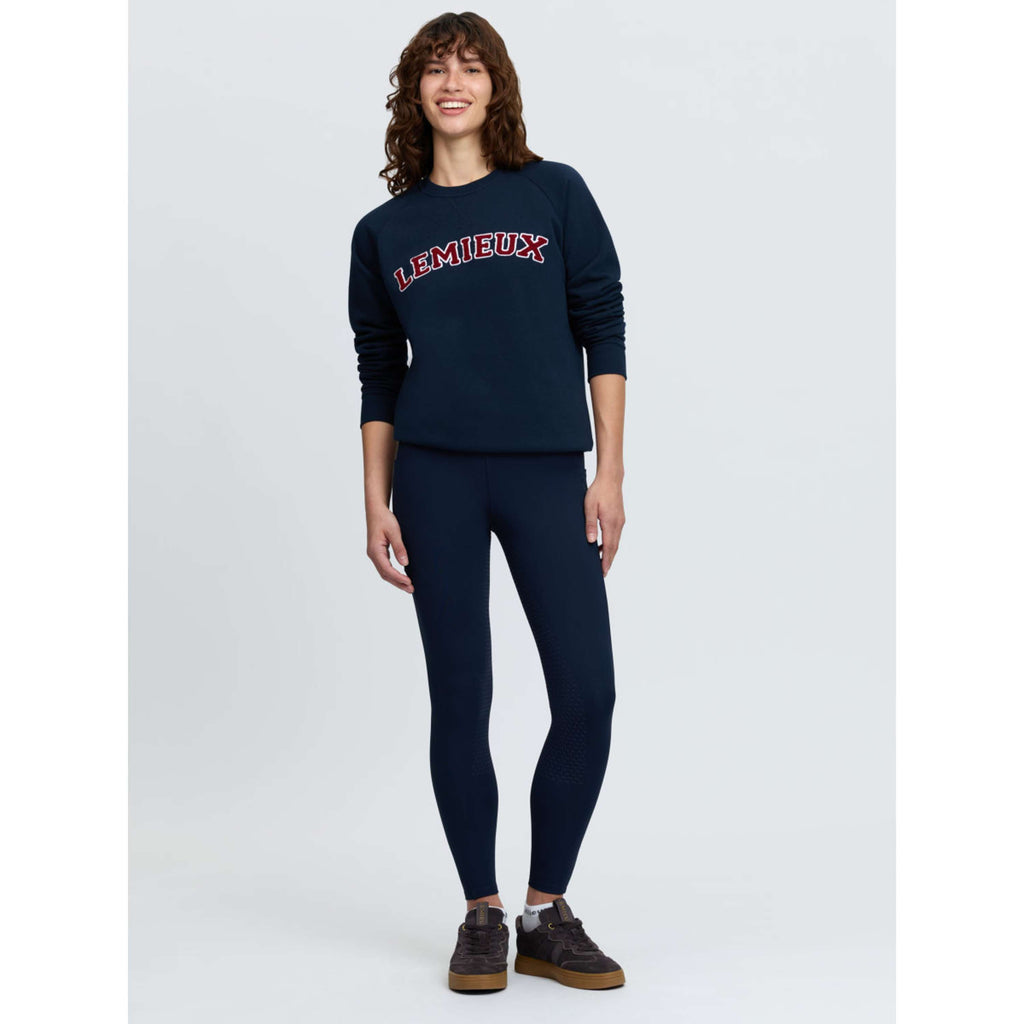 LeMieux Maglione Vida Varsity Crew Neck Navy