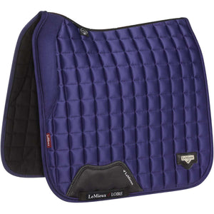 LeMieux Sottosella Loire Memory Satin Square Dressage Ink Blue