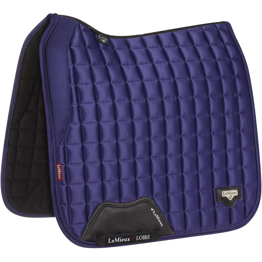 LeMieux Sottosella Loire Memory Satin Square Dressage Ink Blue