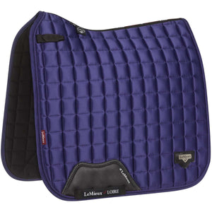 LeMieux Sottosella Loire Memory Satin Square Dressage Ink Blue
