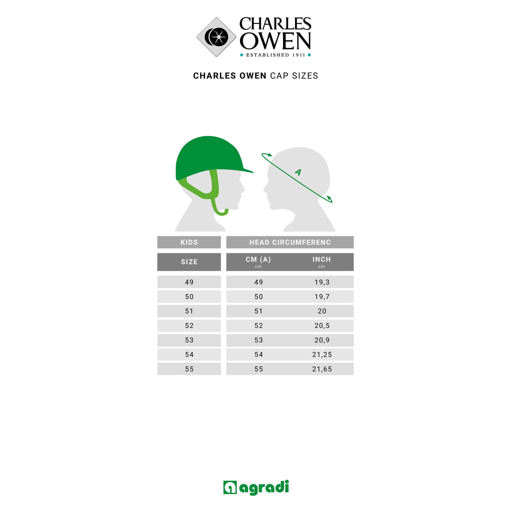 Charles Owen Casco da equitazione YR8 Nero