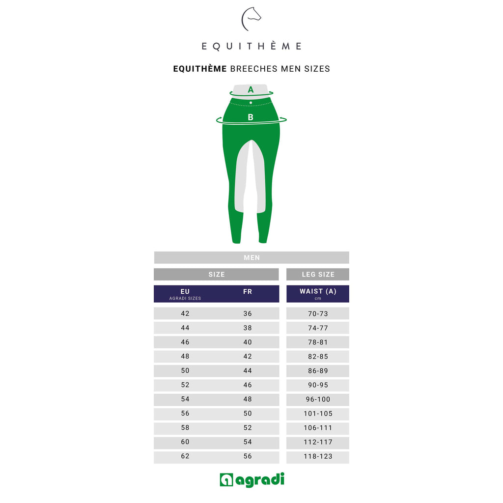 EQUITHÈME Pantaloni da Equitazione Georg blu navy