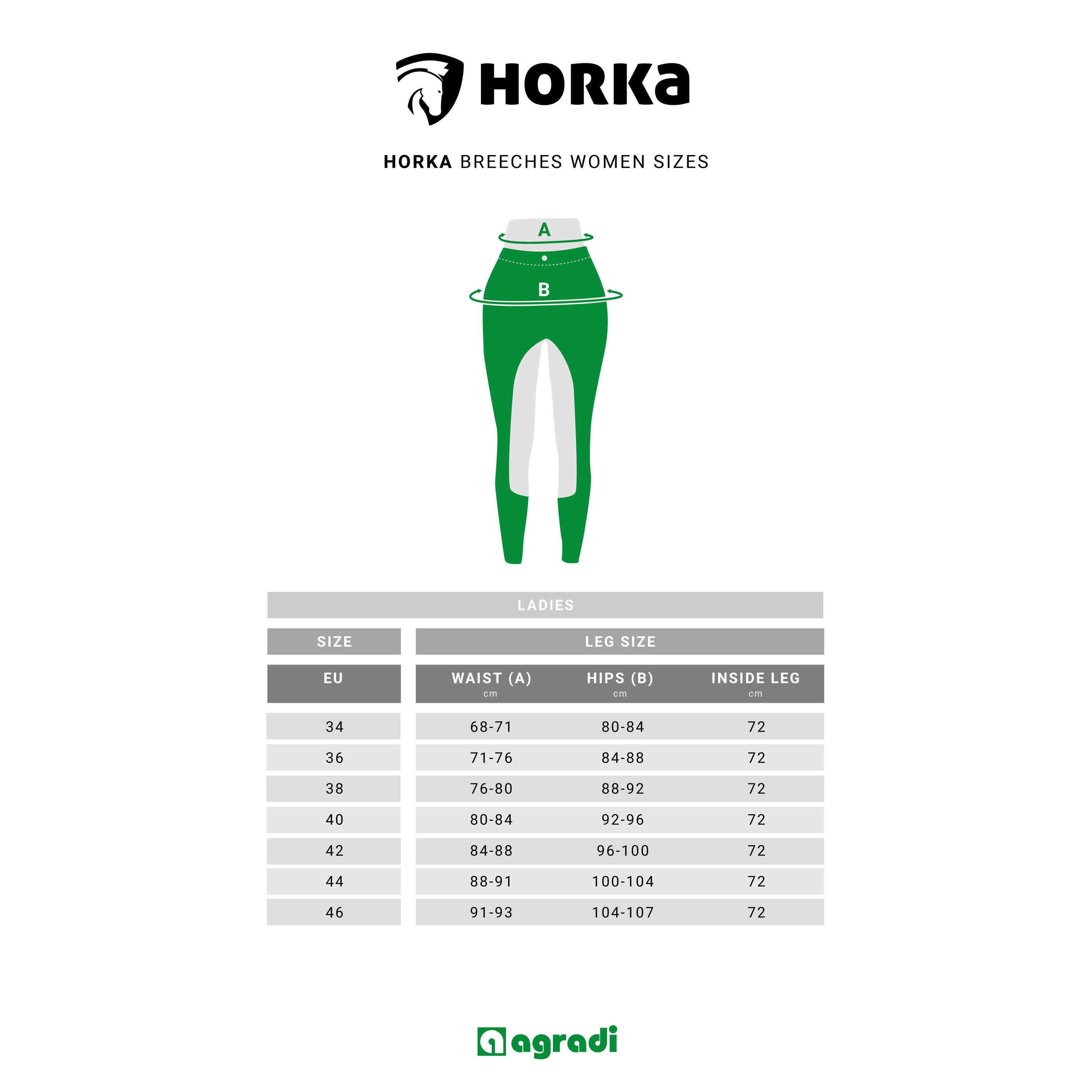 HORKA Leggings da Equitazione Momentum Nero