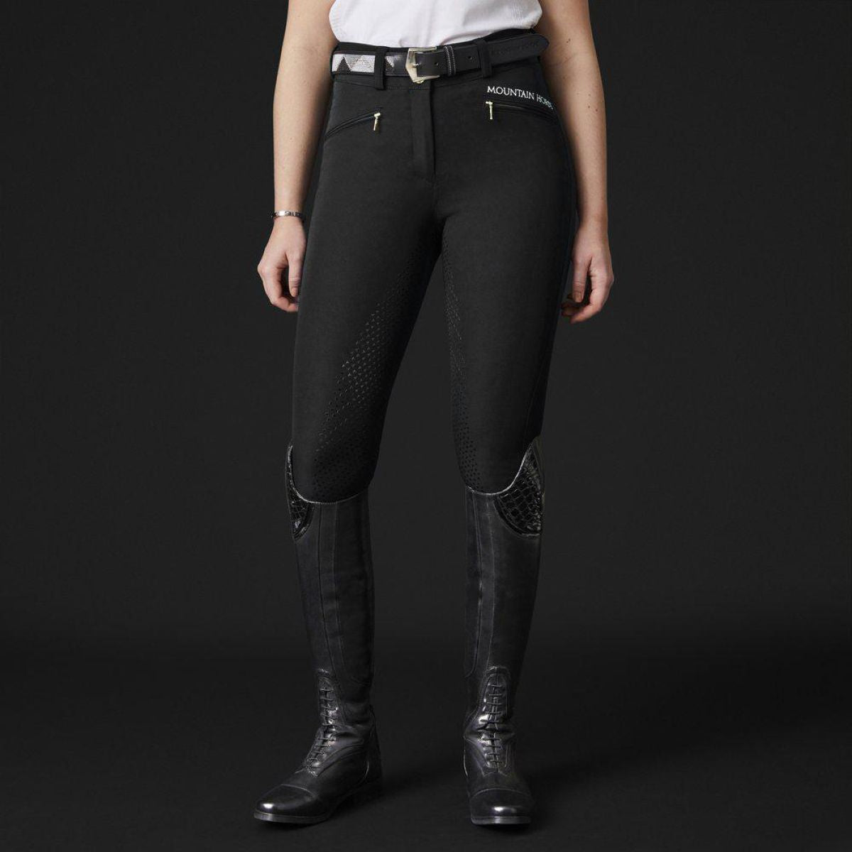 Mountain Horse Pantaloni da Equitazione Diana Nero