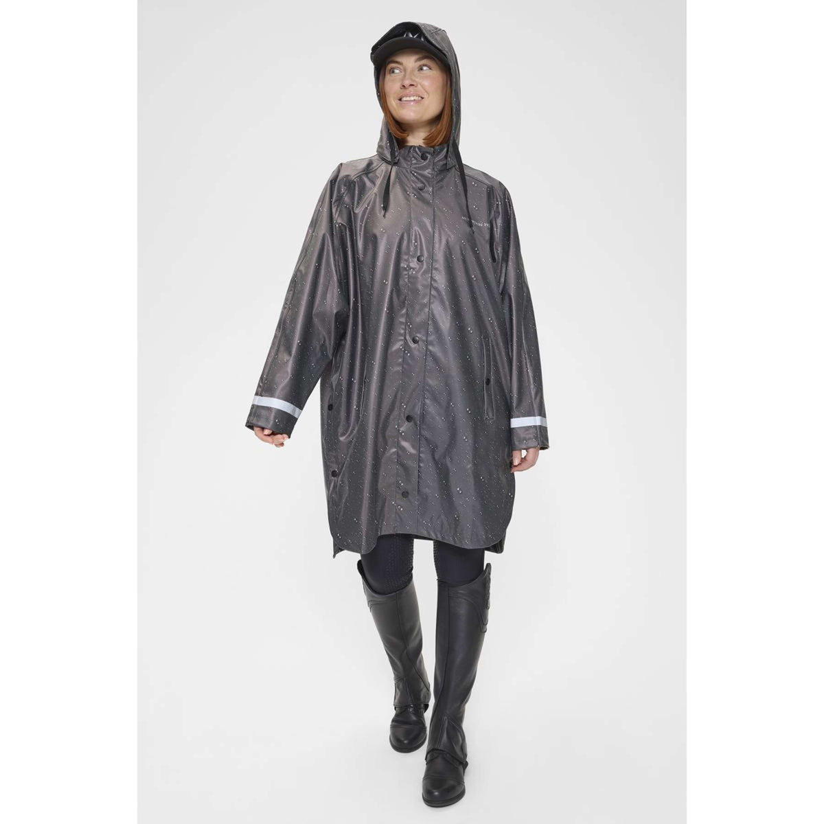 Mountain Horse Poncho antipioggia Drizzle Rain Nero