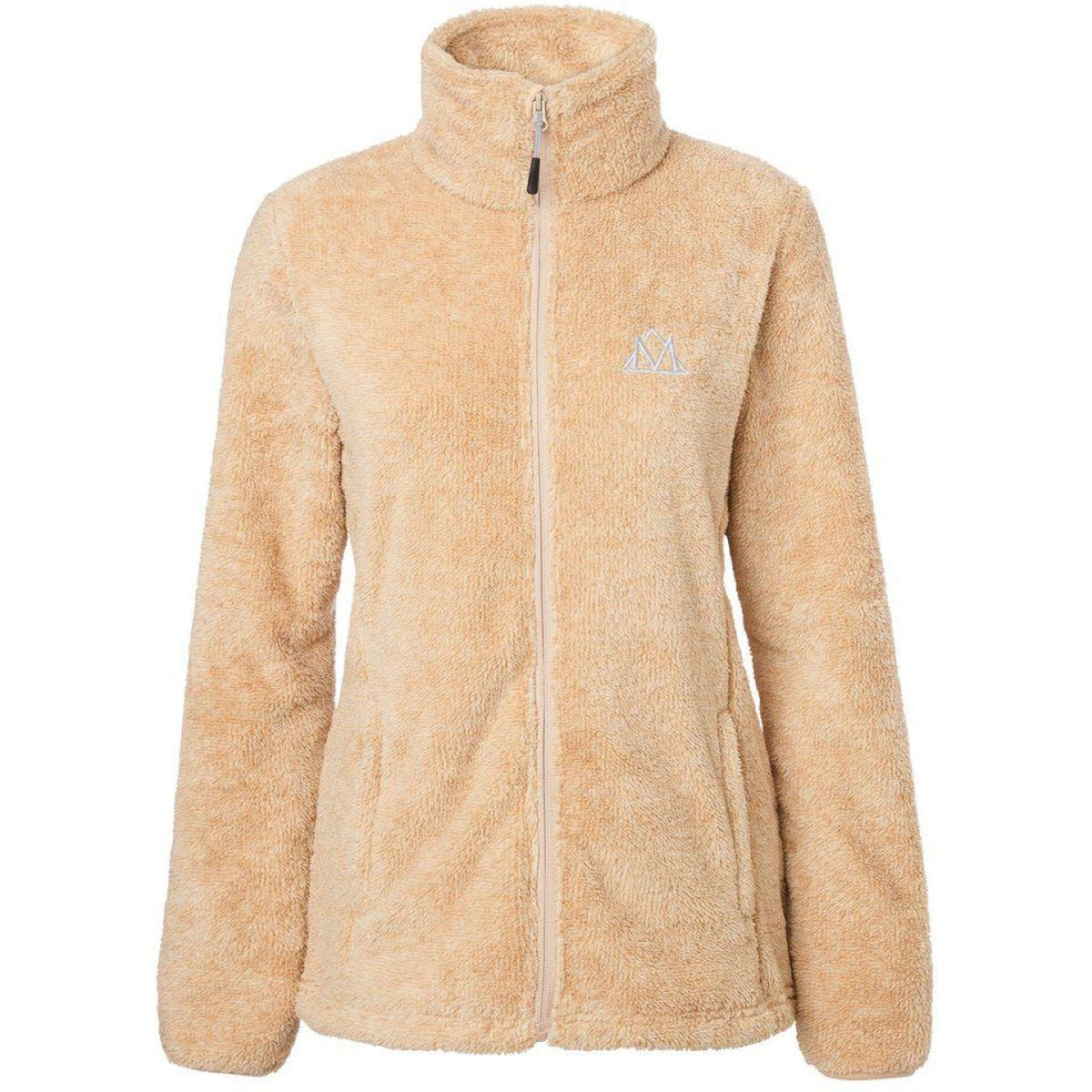 Mountain Horse Felpa con cappuccio e zip Fuzzy Fleece Oro Beige