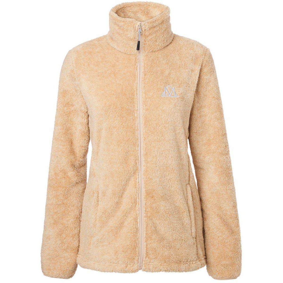 Mountain Horse Felpa con cappuccio e zip Fuzzy Fleece Oro Beige