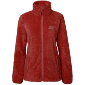 Mountain Horse Felpa con cappuccio e zip Fuzzy Fleece Rosso