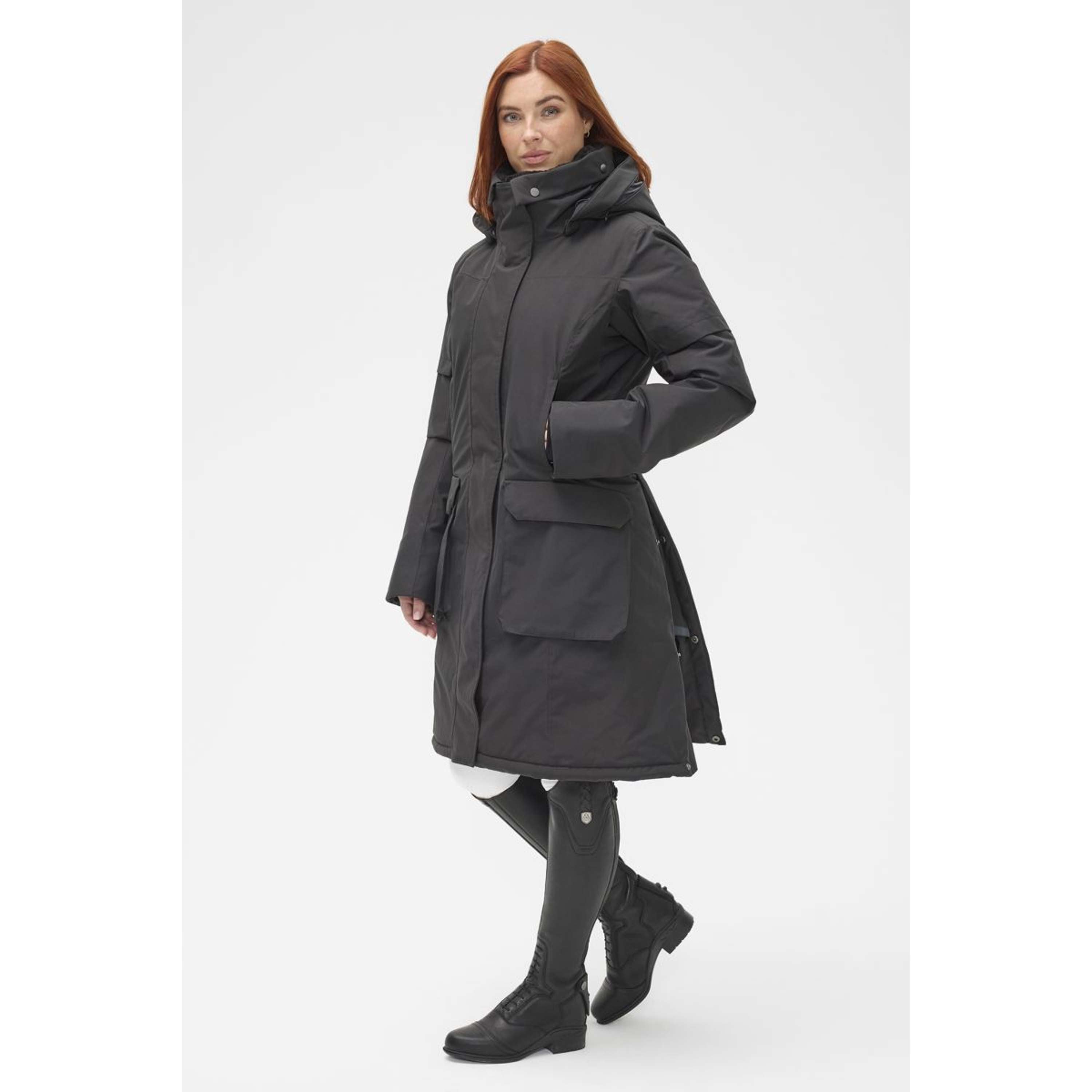 Mountain Horse Cappotto Lungo Saga Onyx Black