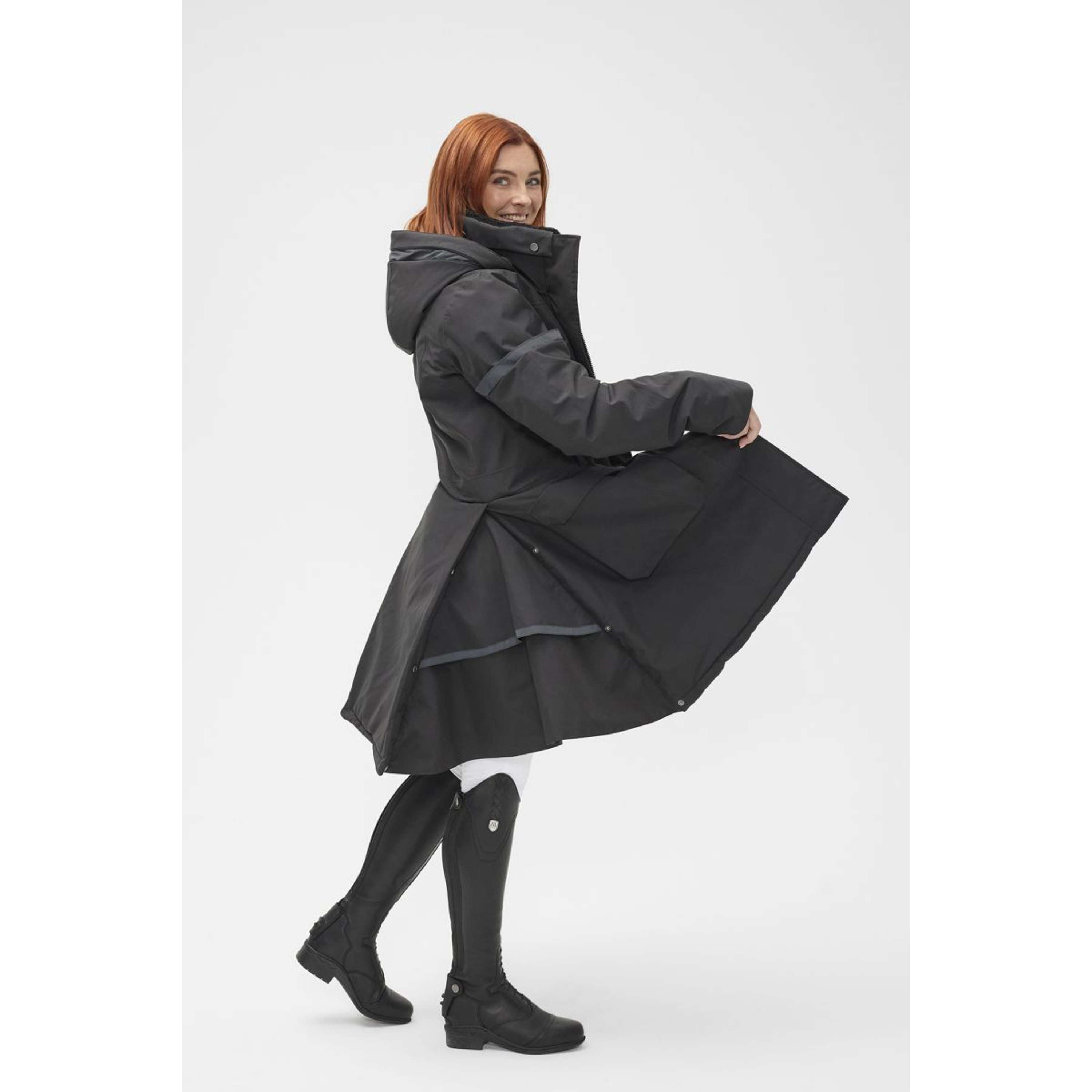 Mountain Horse Cappotto Lungo Saga Onyx Black