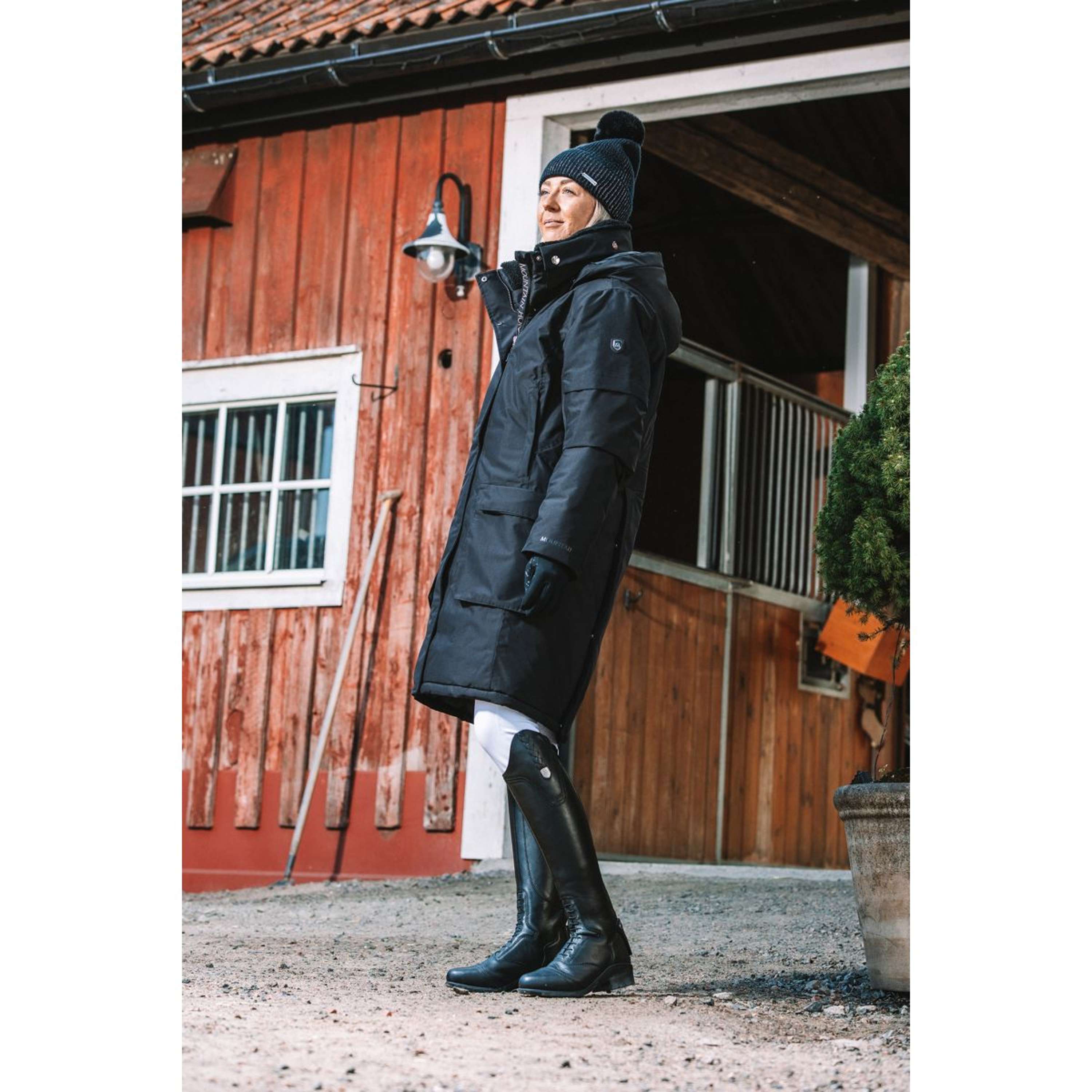 Mountain Horse Cappotto Lungo Saga Onyx Black