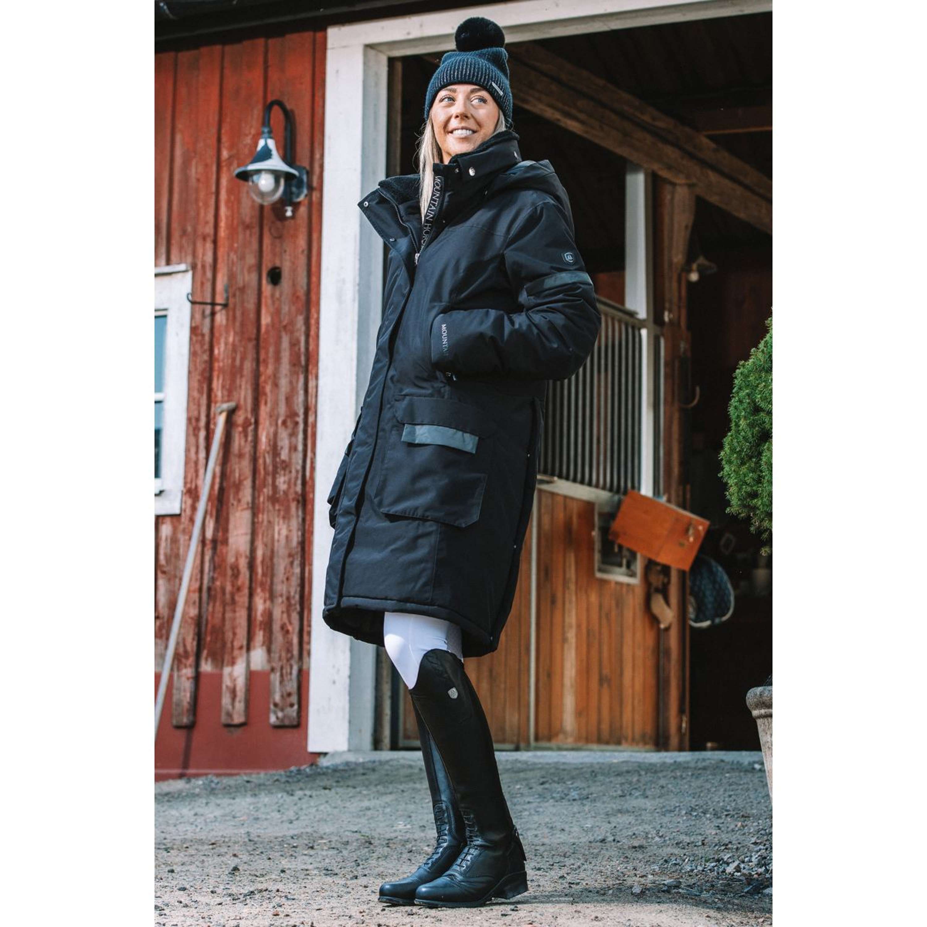 Mountain Horse Cappotto Lungo Saga Onyx Black