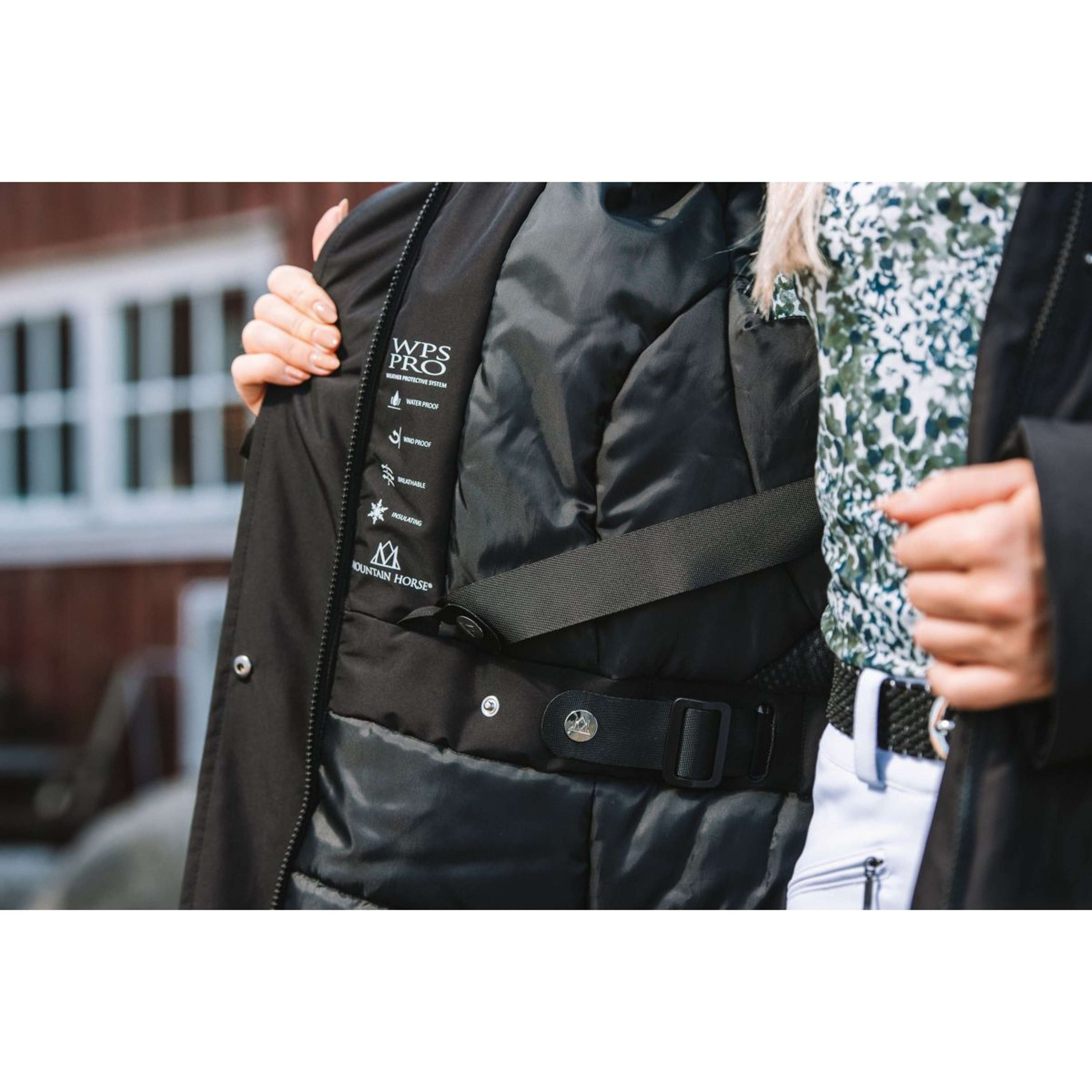Mountain Horse Cappotto Lungo Saga Onyx Black