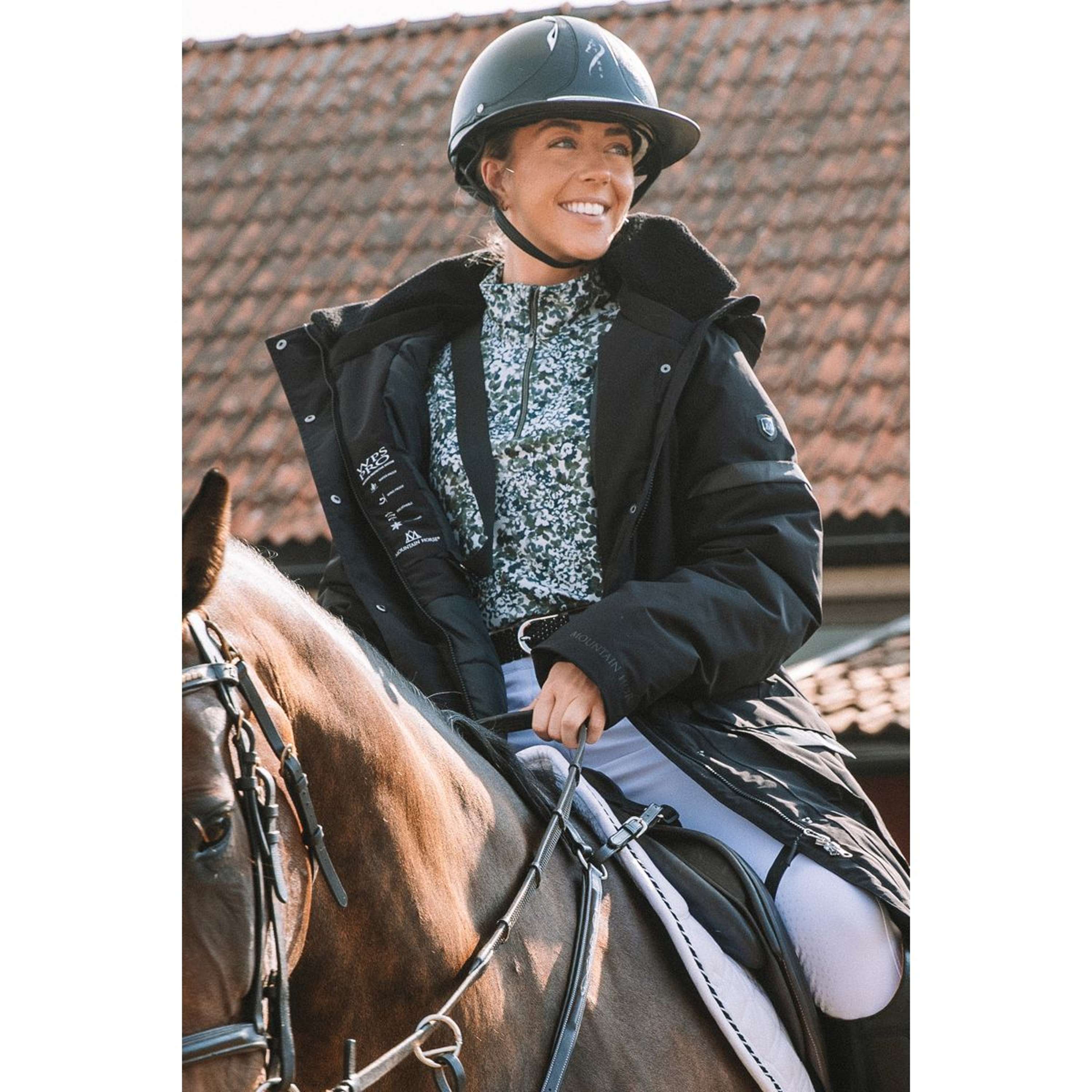 Mountain Horse Cappotto Lungo Saga Onyx Black