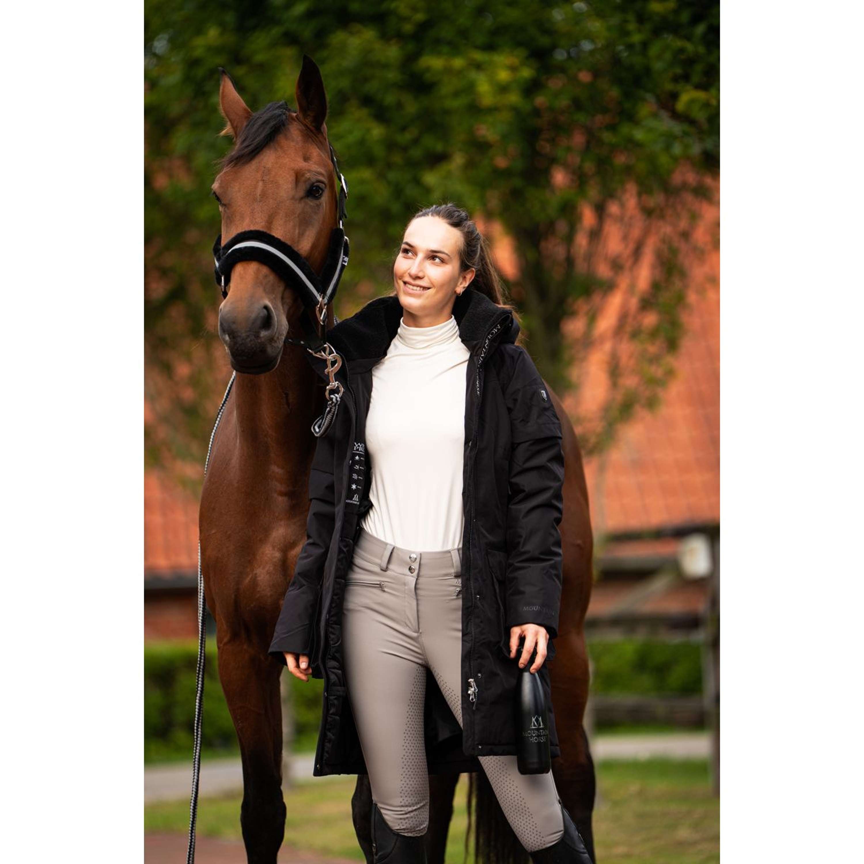 Mountain Horse Cappotto Lungo Saga Onyx Black
