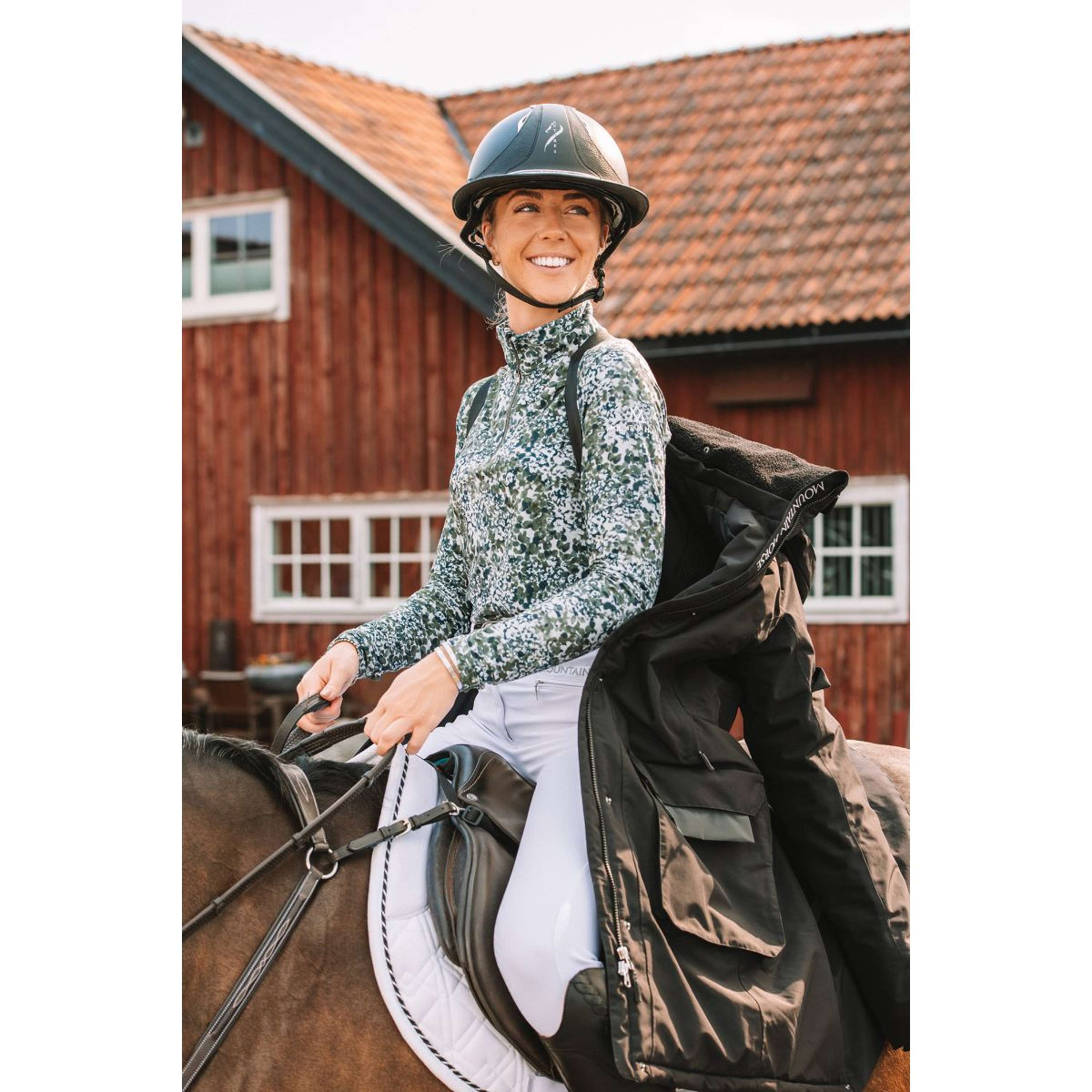 Mountain Horse Cappotto Lungo Saga Onyx Black