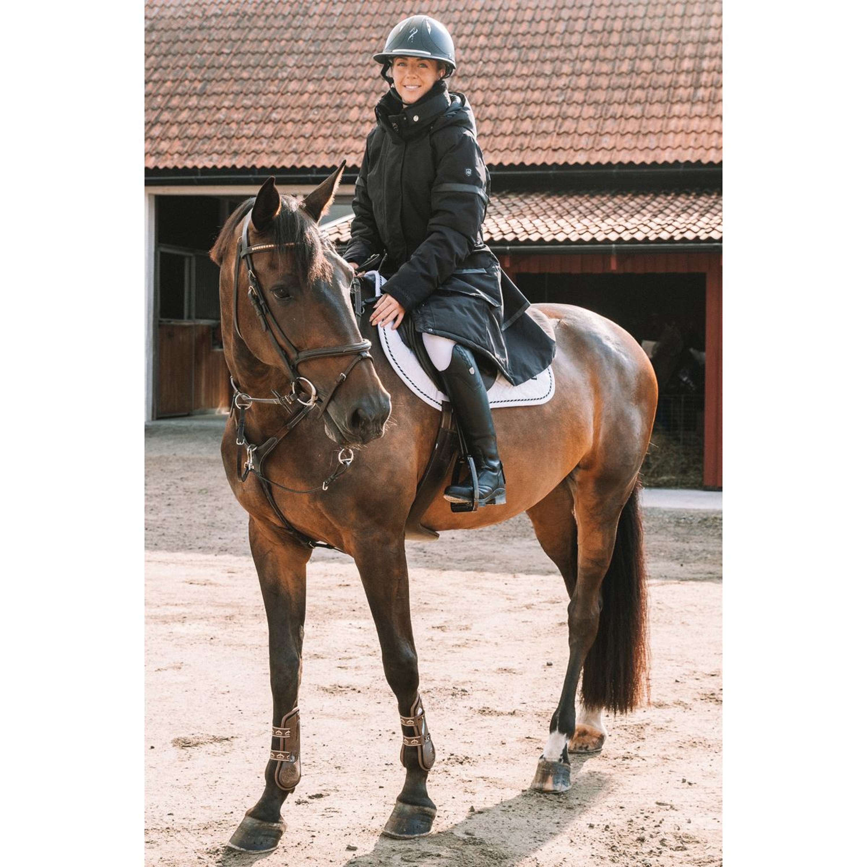 Mountain Horse Cappotto Lungo Saga Onyx Black