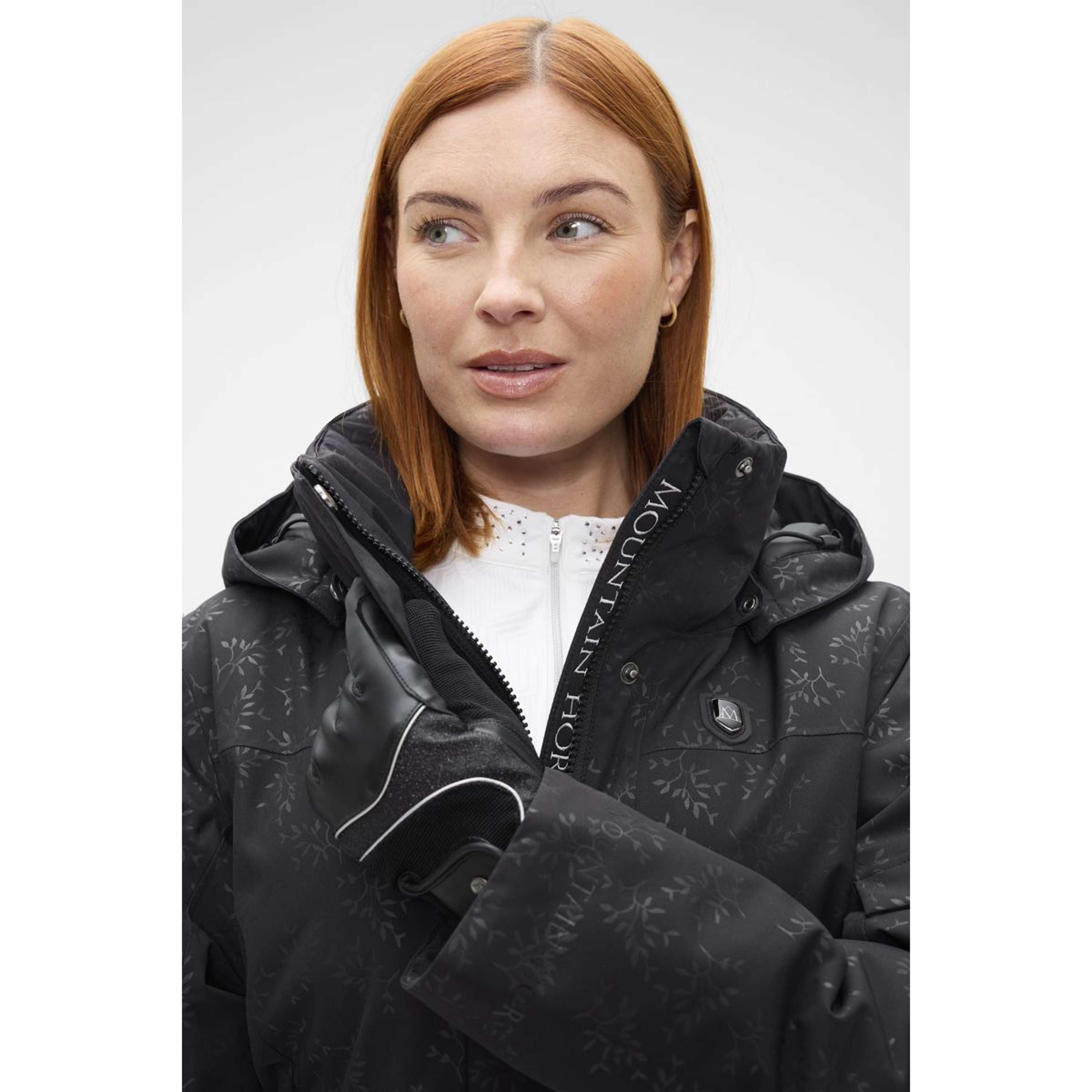 Mountain Horse Cappotto Lungo Saga Black Leaf