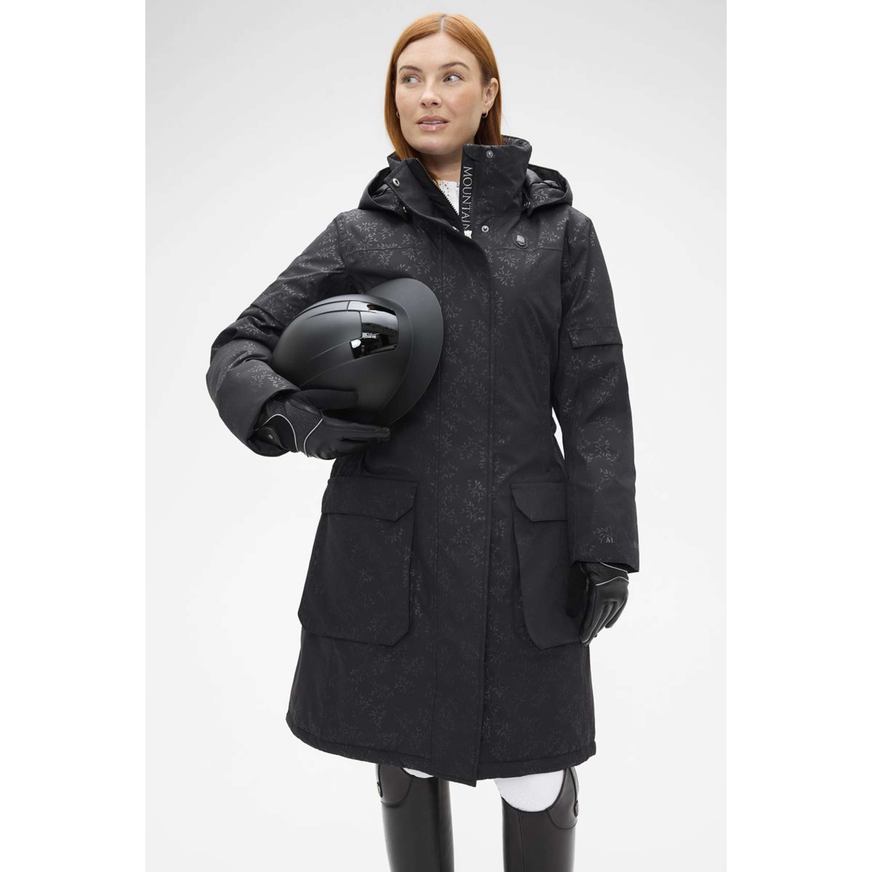 Mountain Horse Cappotto Lungo Saga Black Leaf