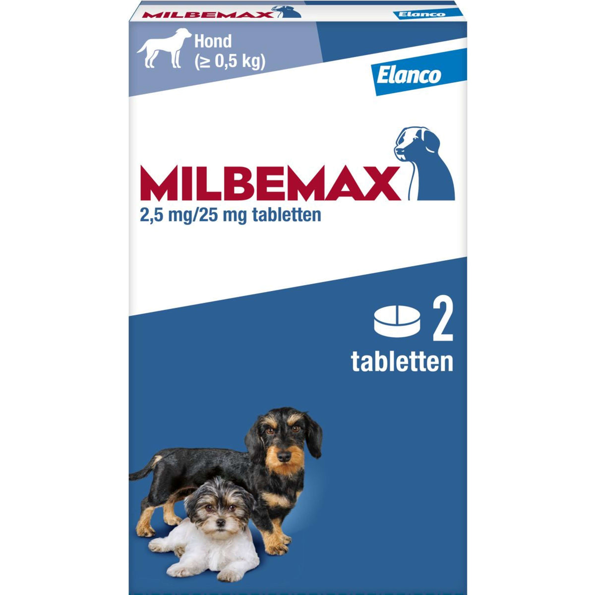 Milbemax Compressa Vermifuga Puppy/Klein 2 Tabletten
