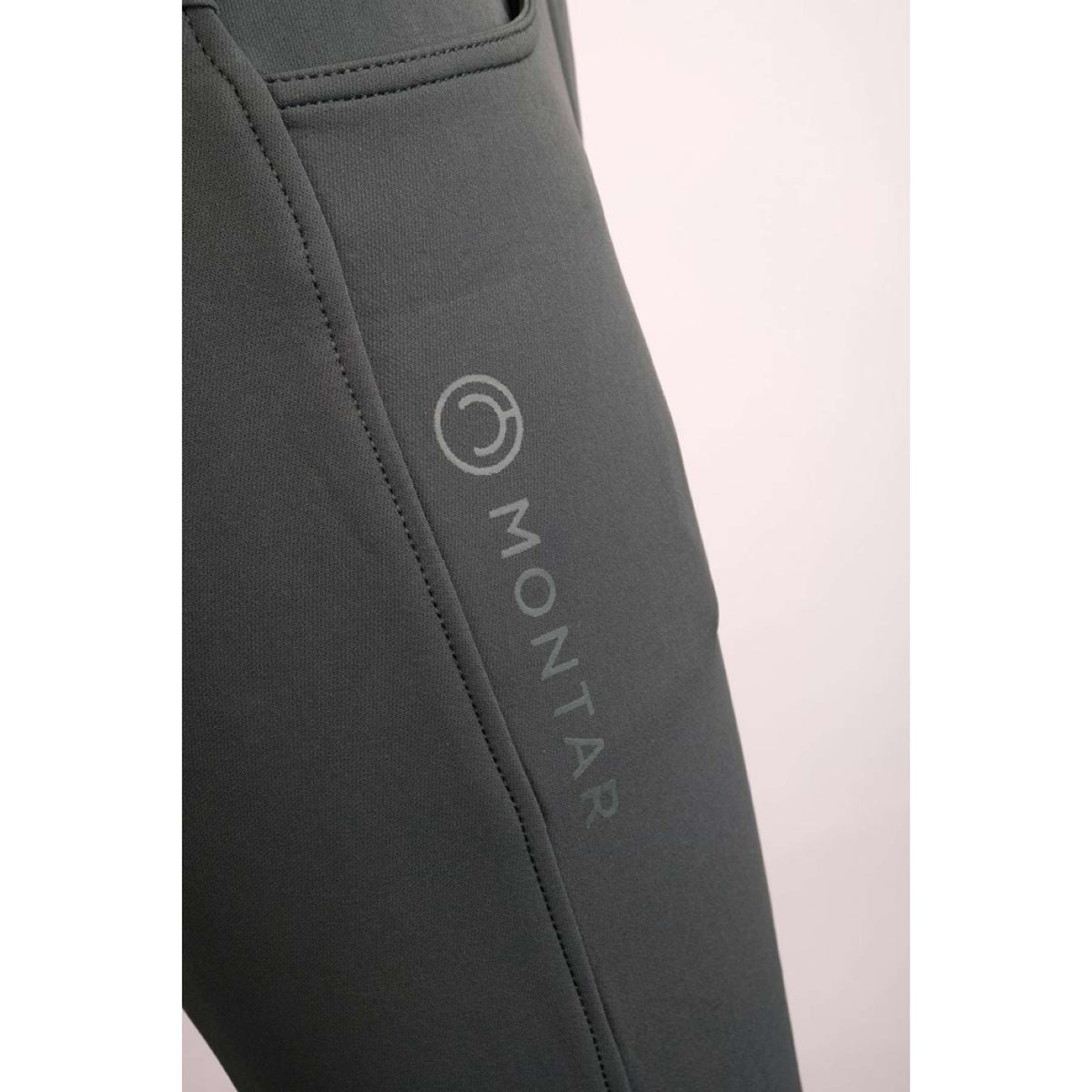 Montar Pantaloni da Equitazione Ess Megan Highwaist Full Grip BottigliaVerde