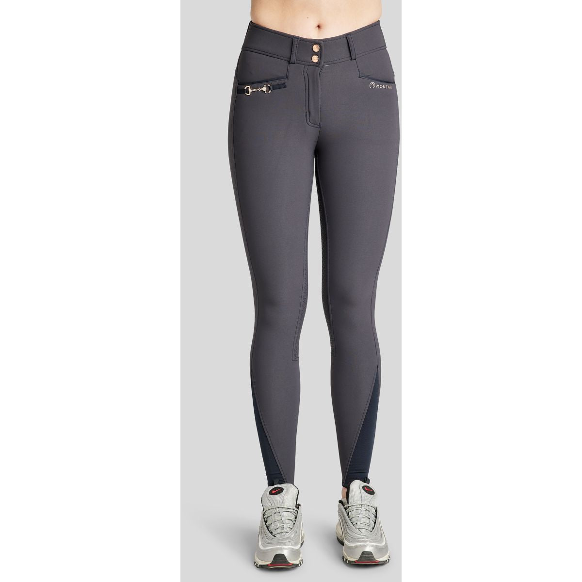 Montar Calzoni Molly Rosegold Highwaist FullGrip Navy