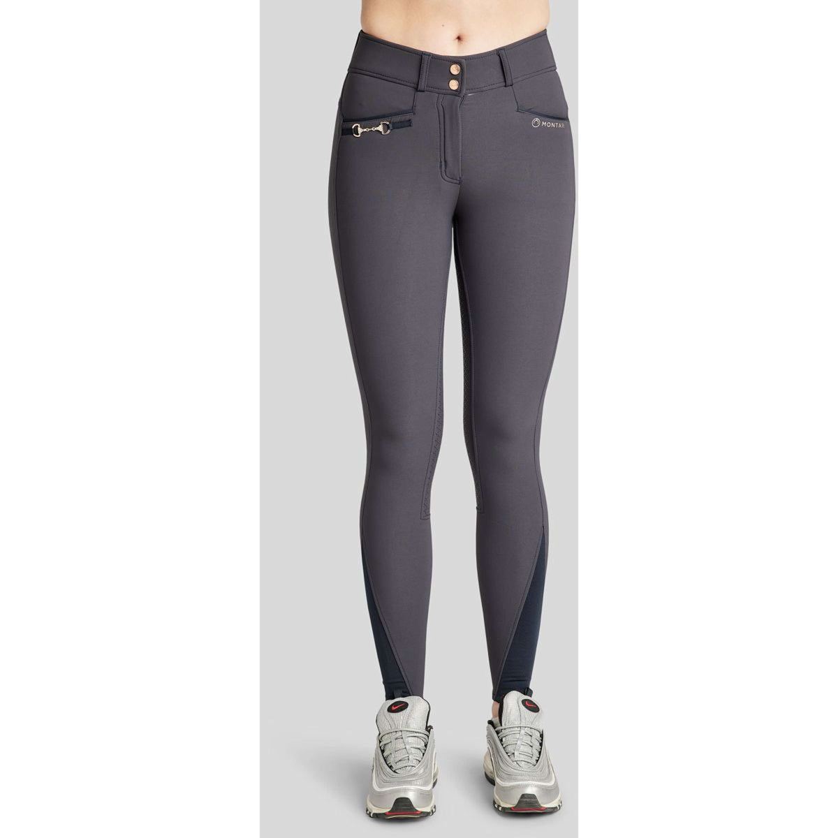 Montar Calzoni Molly Rosegold Highwaist FullGrip Navy