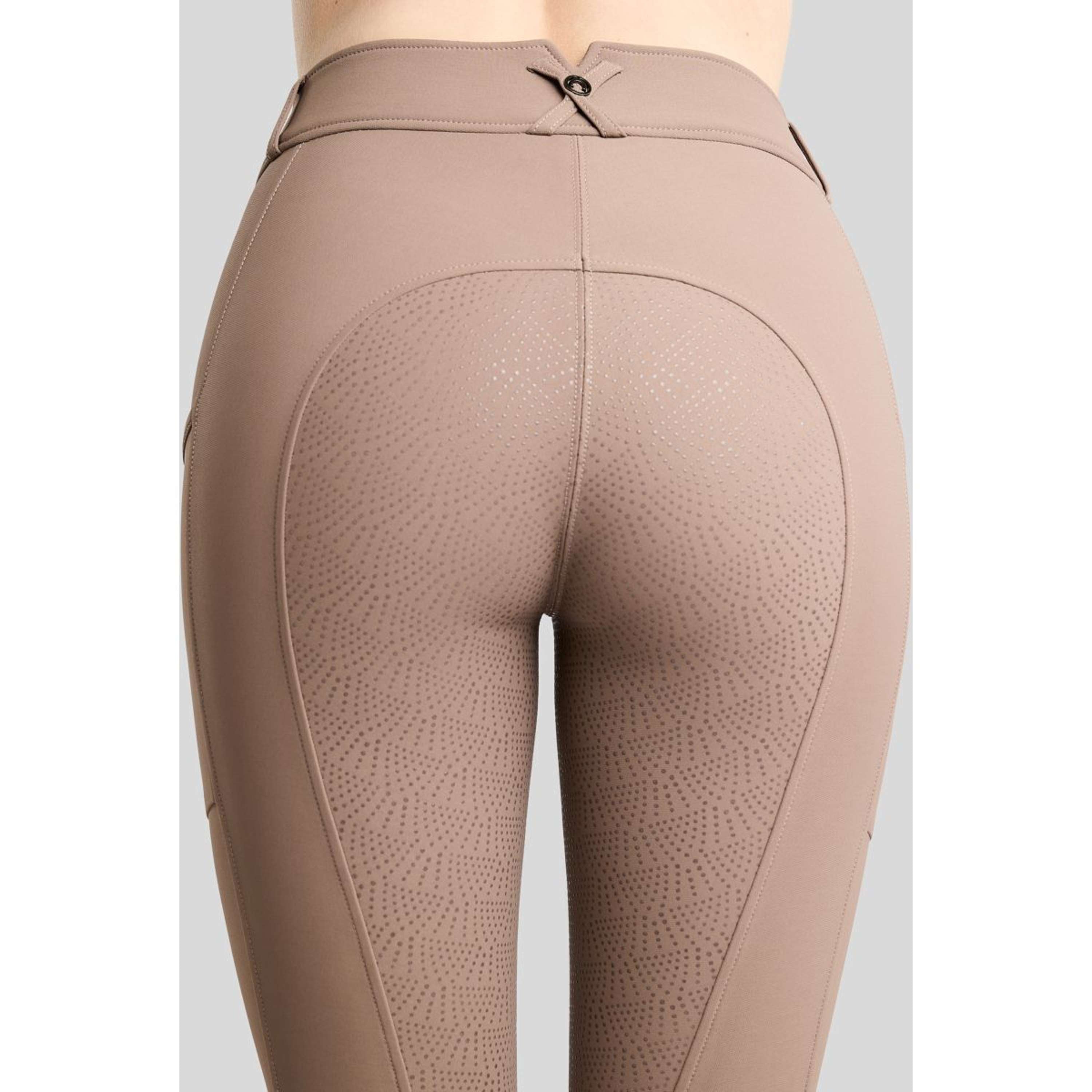Montar Pantaloni da Equitazione MoMegan Full Grip Nougat Brown