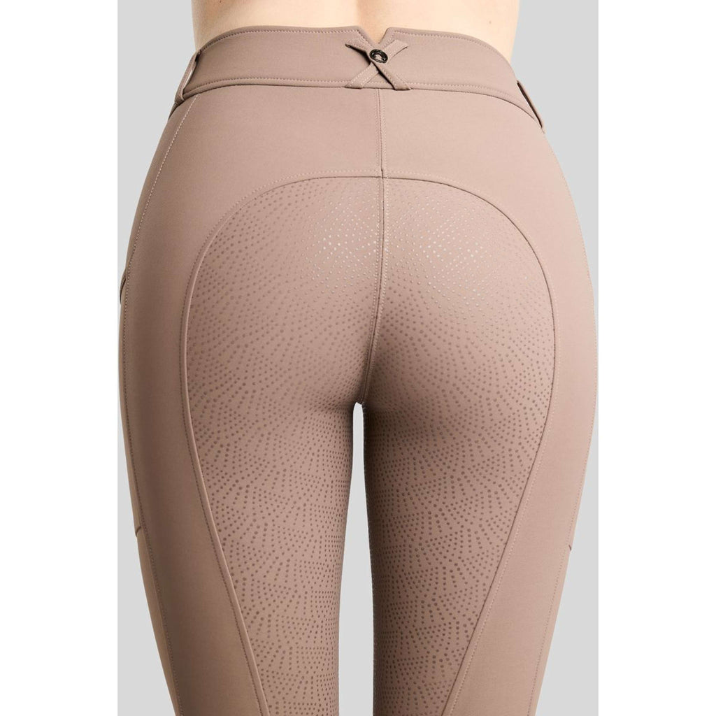 Montar Pantaloni da Equitazione MoMegan Full Grip Nougat Brown