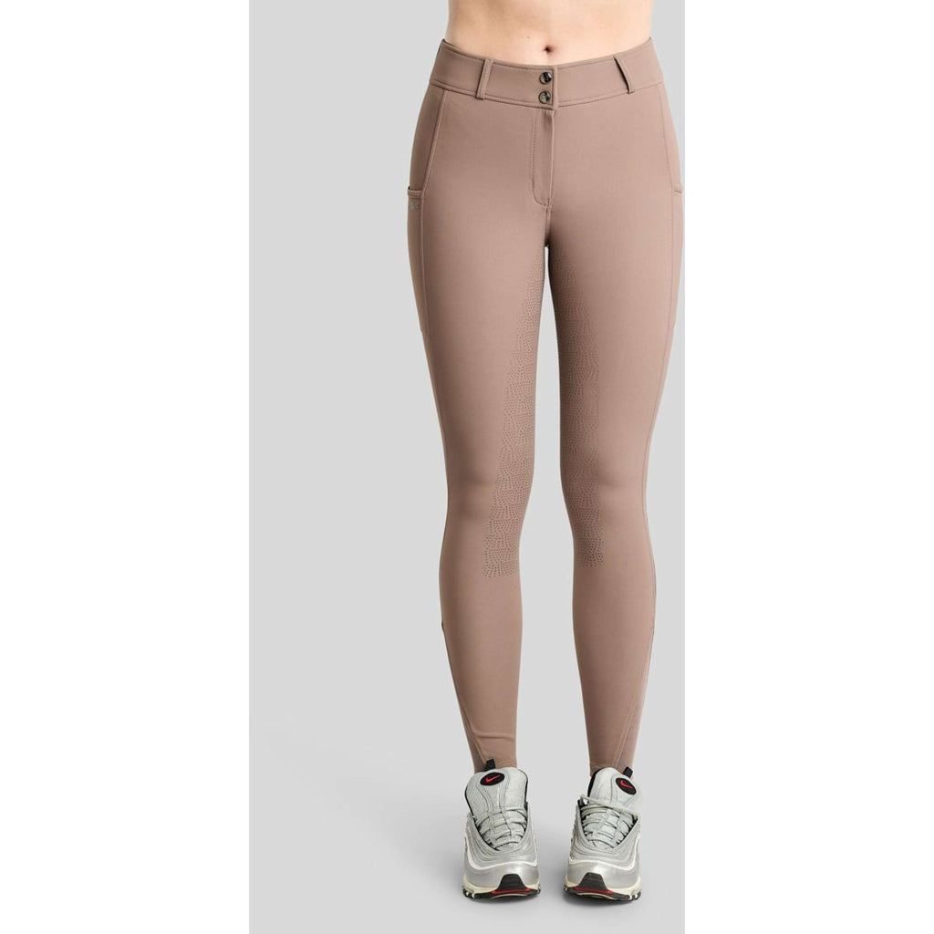 Montar Pantaloni da Equitazione MoMegan Full Grip Nougat Brown