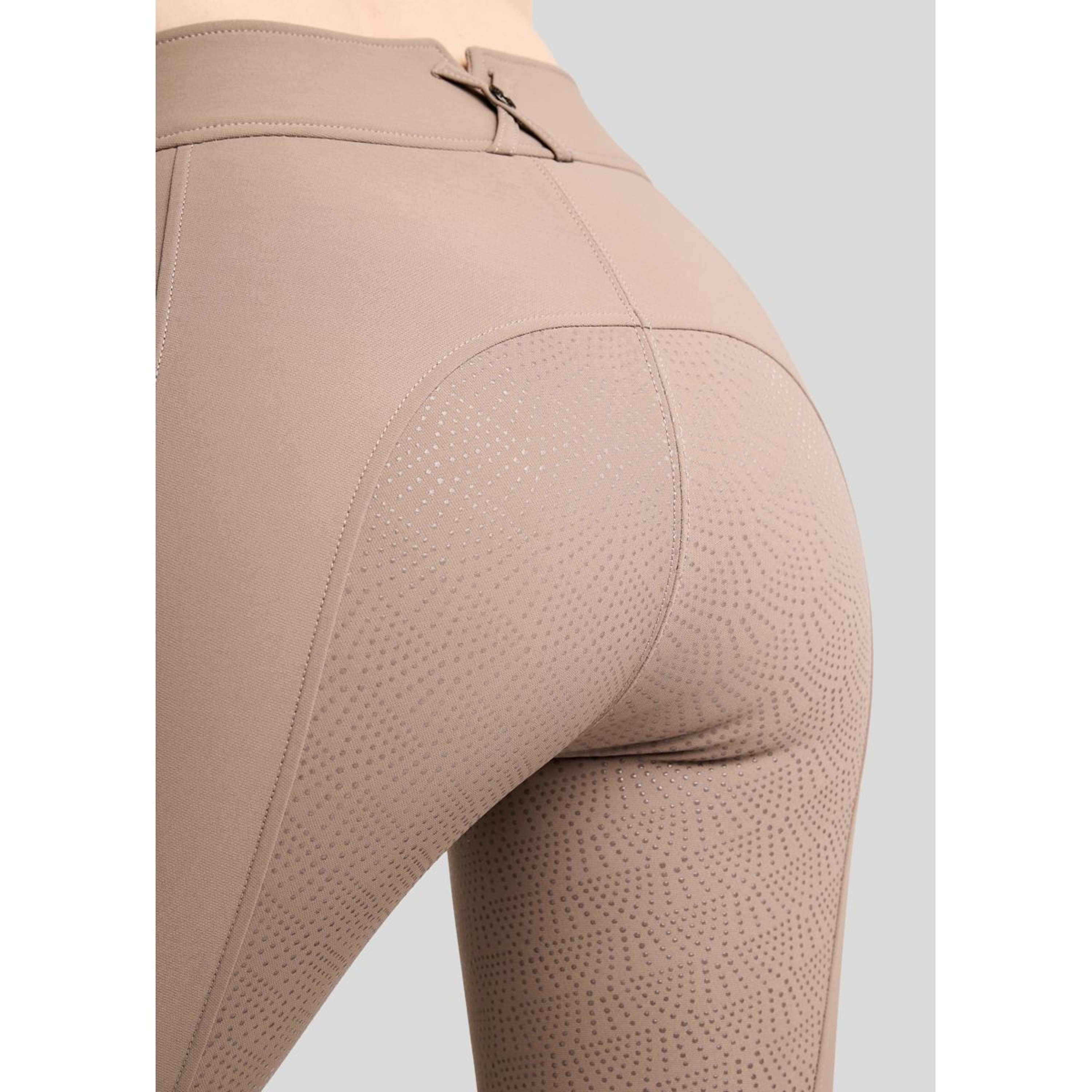 Montar Pantaloni da Equitazione MoMegan Full Grip Nougat Brown