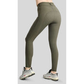Montar Pantaloni da Equitazione MoMegan Full Grip Forest Green