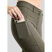 Montar Pantaloni da Equitazione MoMegan Full Grip Forest Green