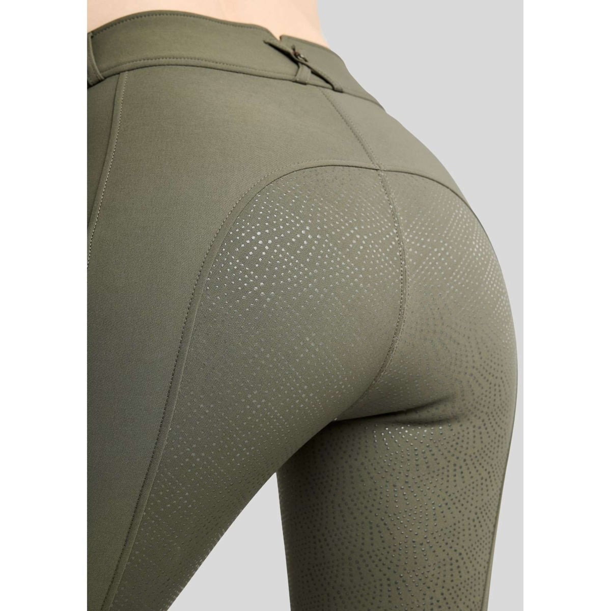 Montar Pantaloni da Equitazione MoMegan Full Grip Forest Green