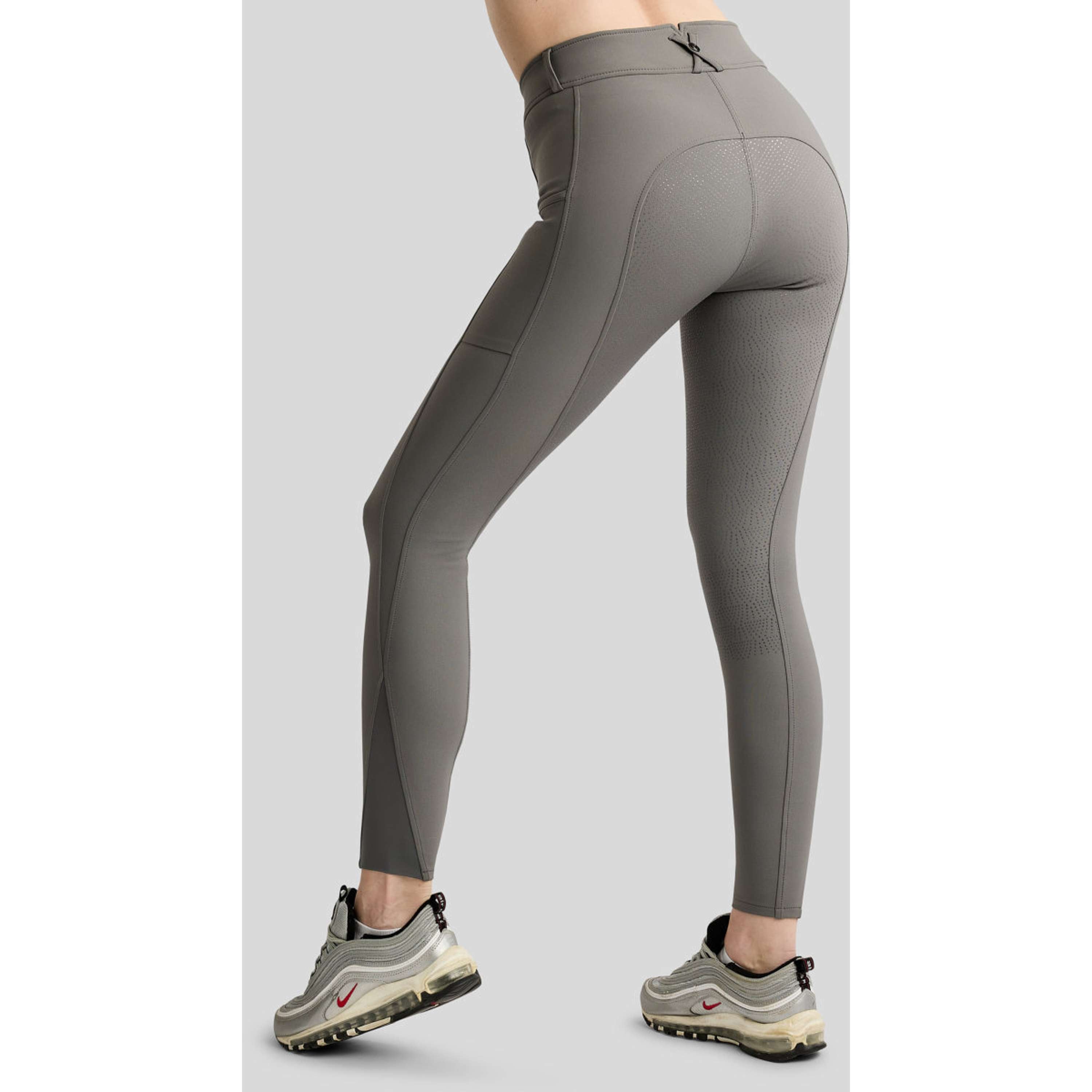 Montar Pantaloni da Equitazione Megan Full Grip Grigio